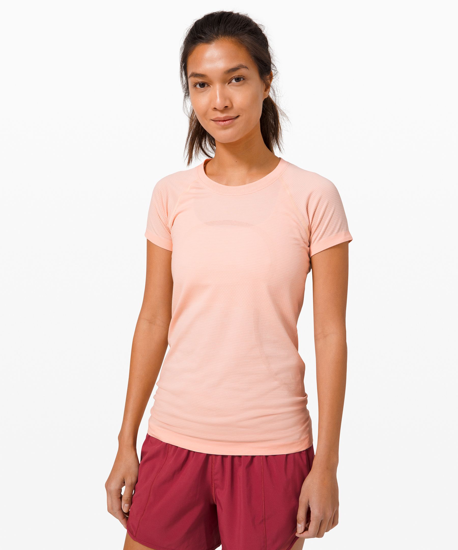 Lululemon Swiftly Tech Short Sleeve 2.0 In Orange