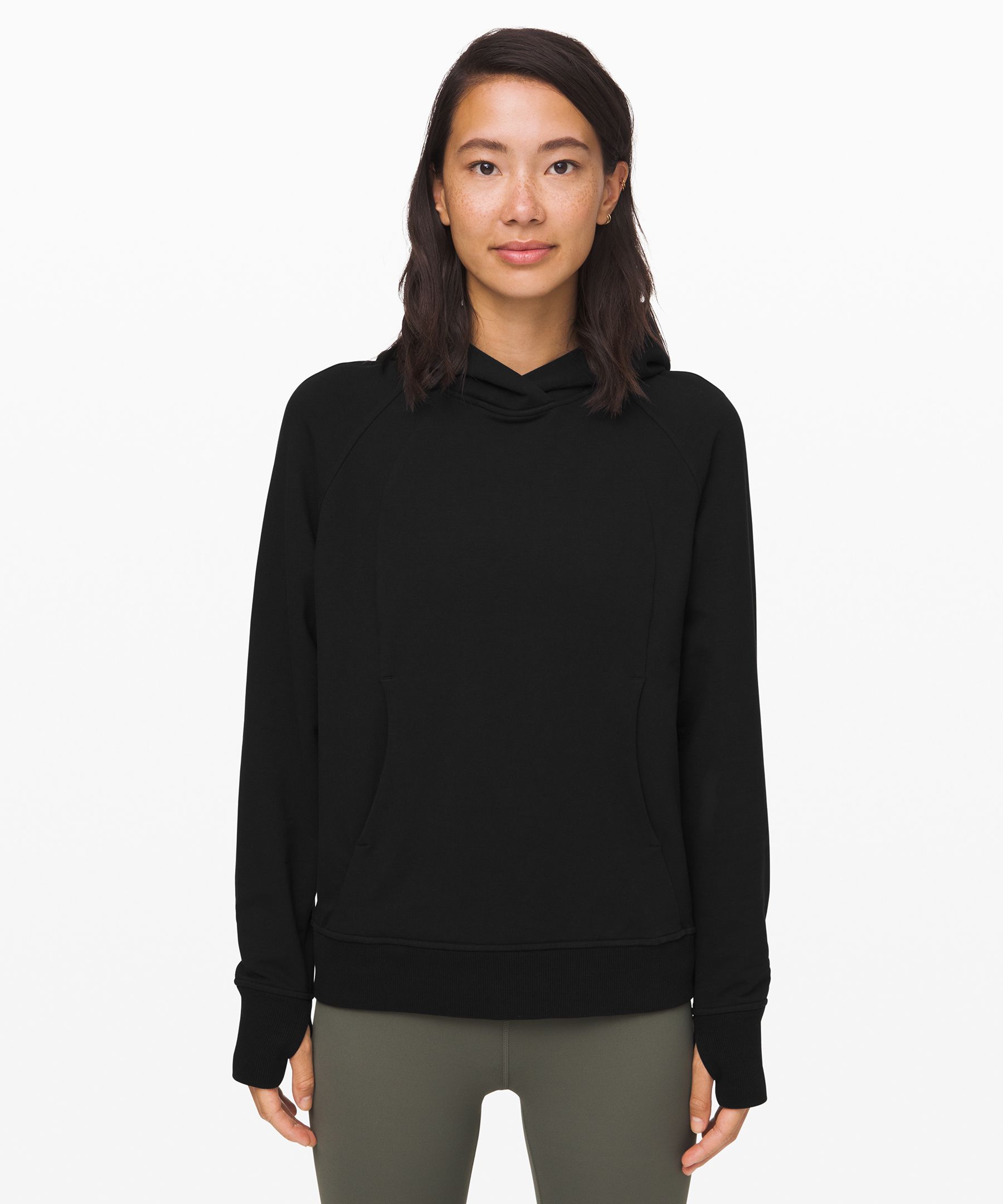 Lululemon Scuba Pullover Hoodie In Black