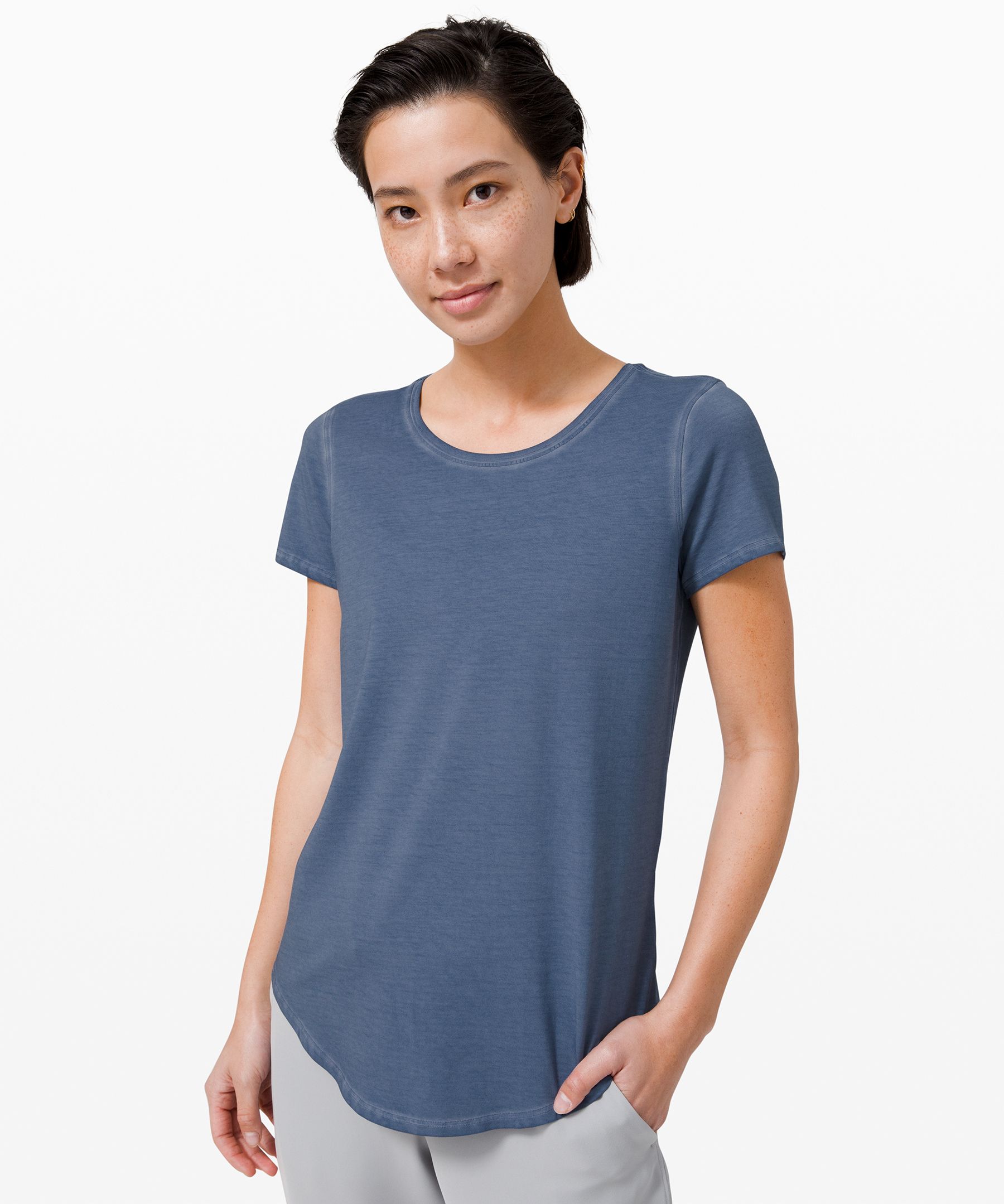 Lululemon Love Crew *fade In Washed Ink Blue