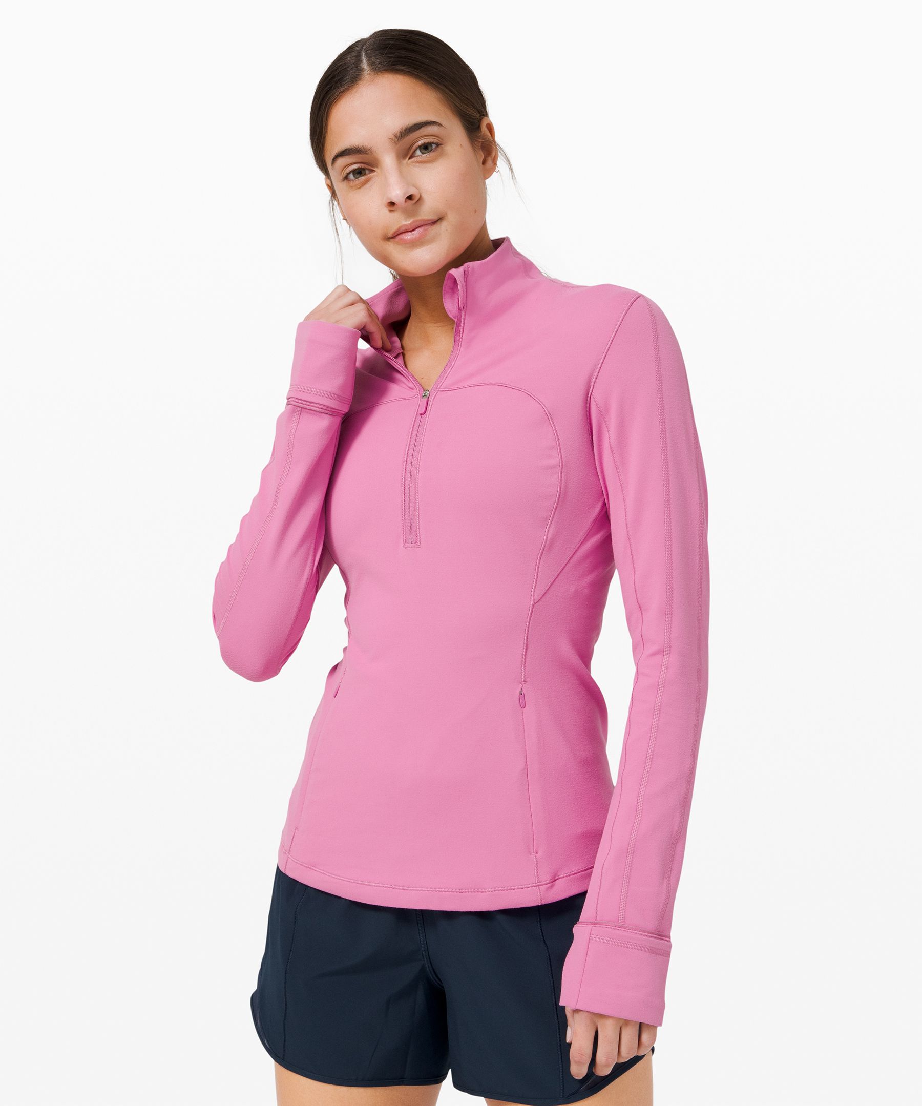 lululemon brisk running half zip