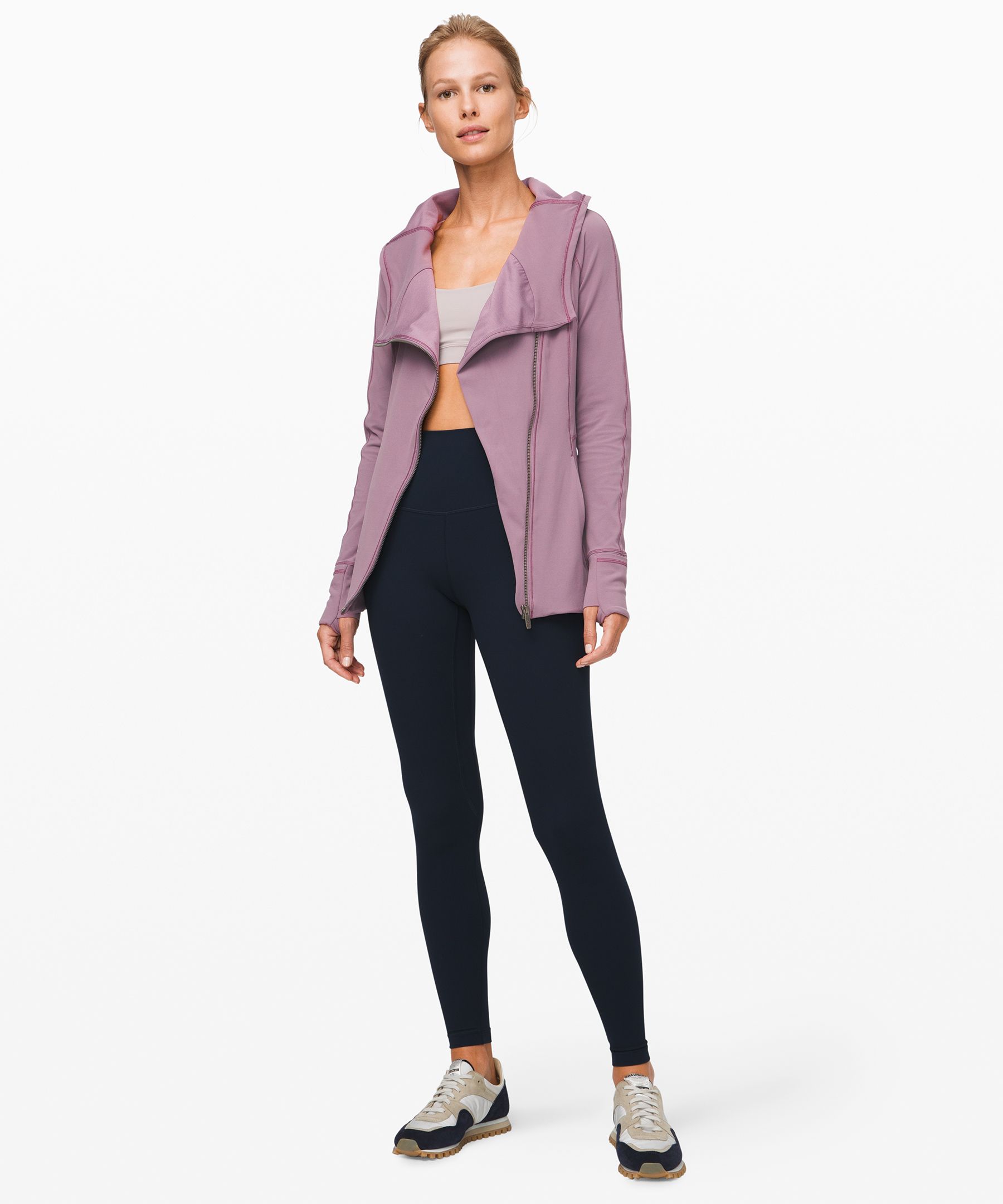 lululemon coast asymmetrical zipup jacket size 4