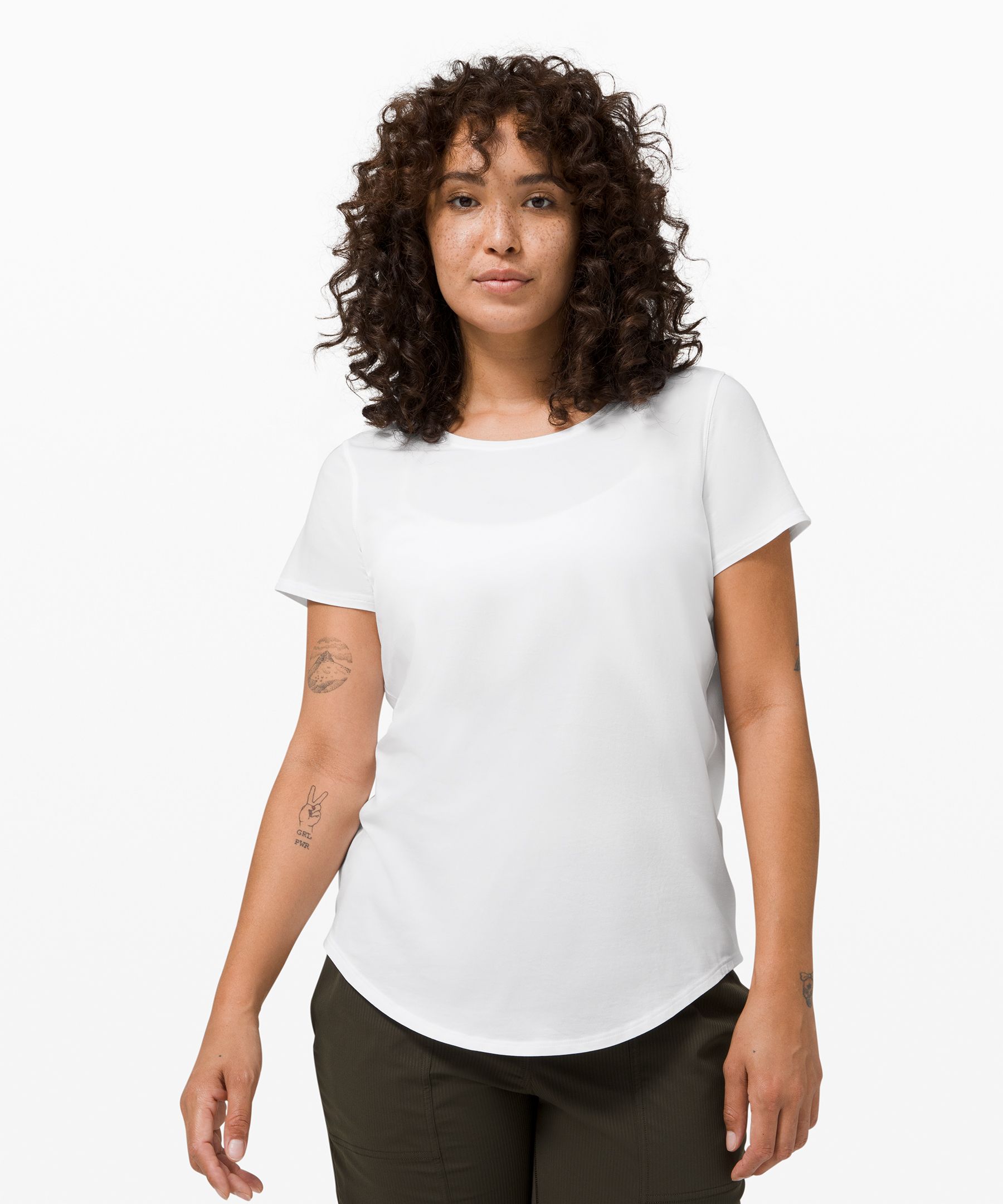 Lululemon Love Crew Short Sleeve T-shirt Lightweight In White