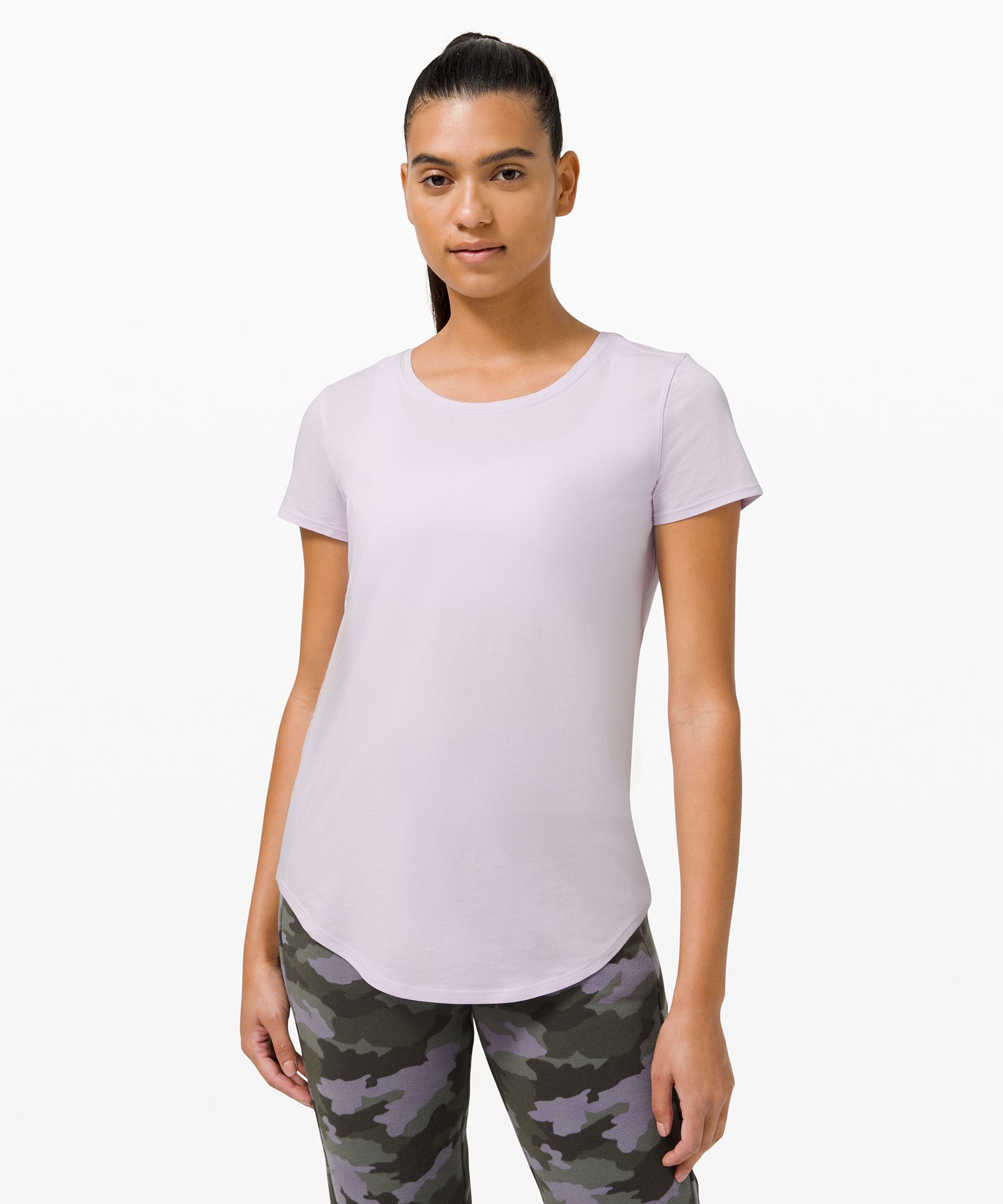 Lululemon Love Crew Short Sleeve T-shirt *lightweight In Purple