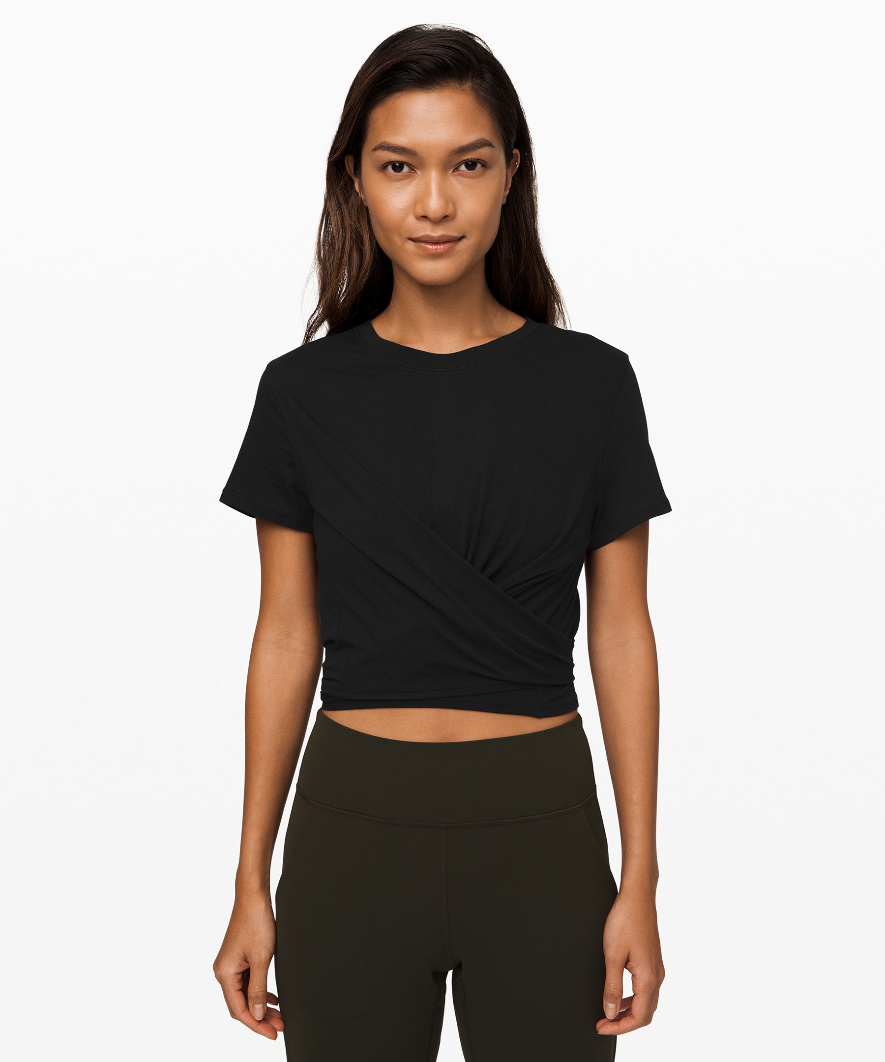 lululemon tie front tee