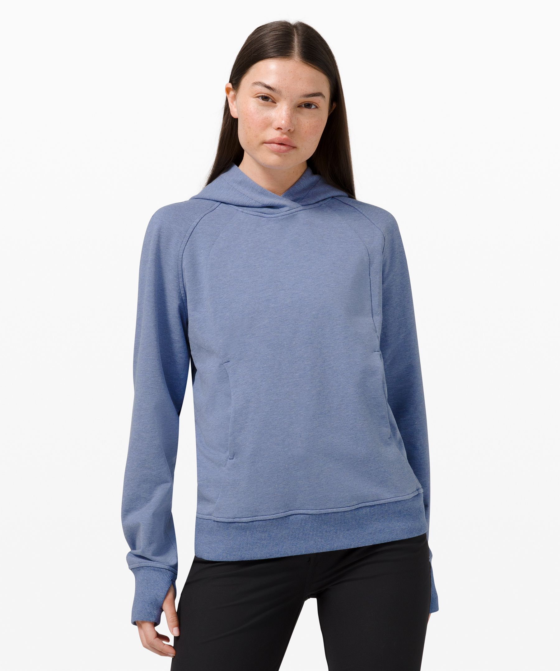 Lululemon Scuba Pullover *online Only In Heathered Water Drop