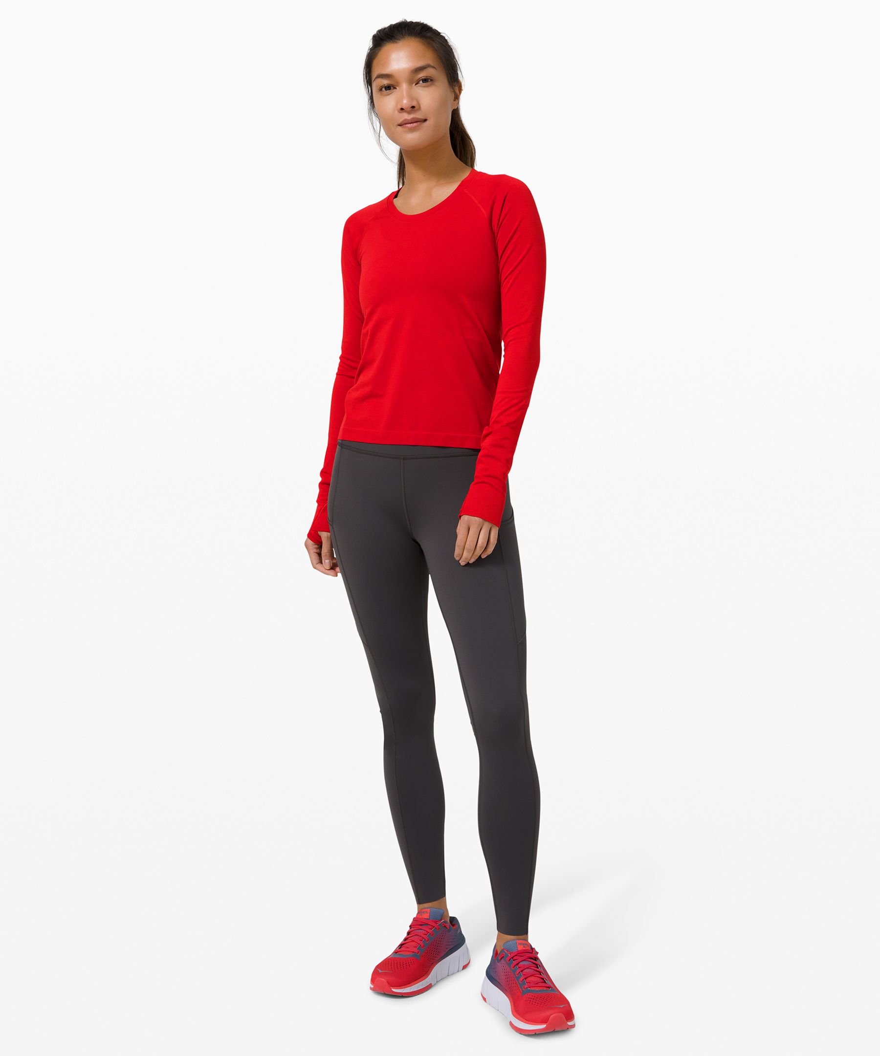 lululemon swiftly tech long sleeve grey