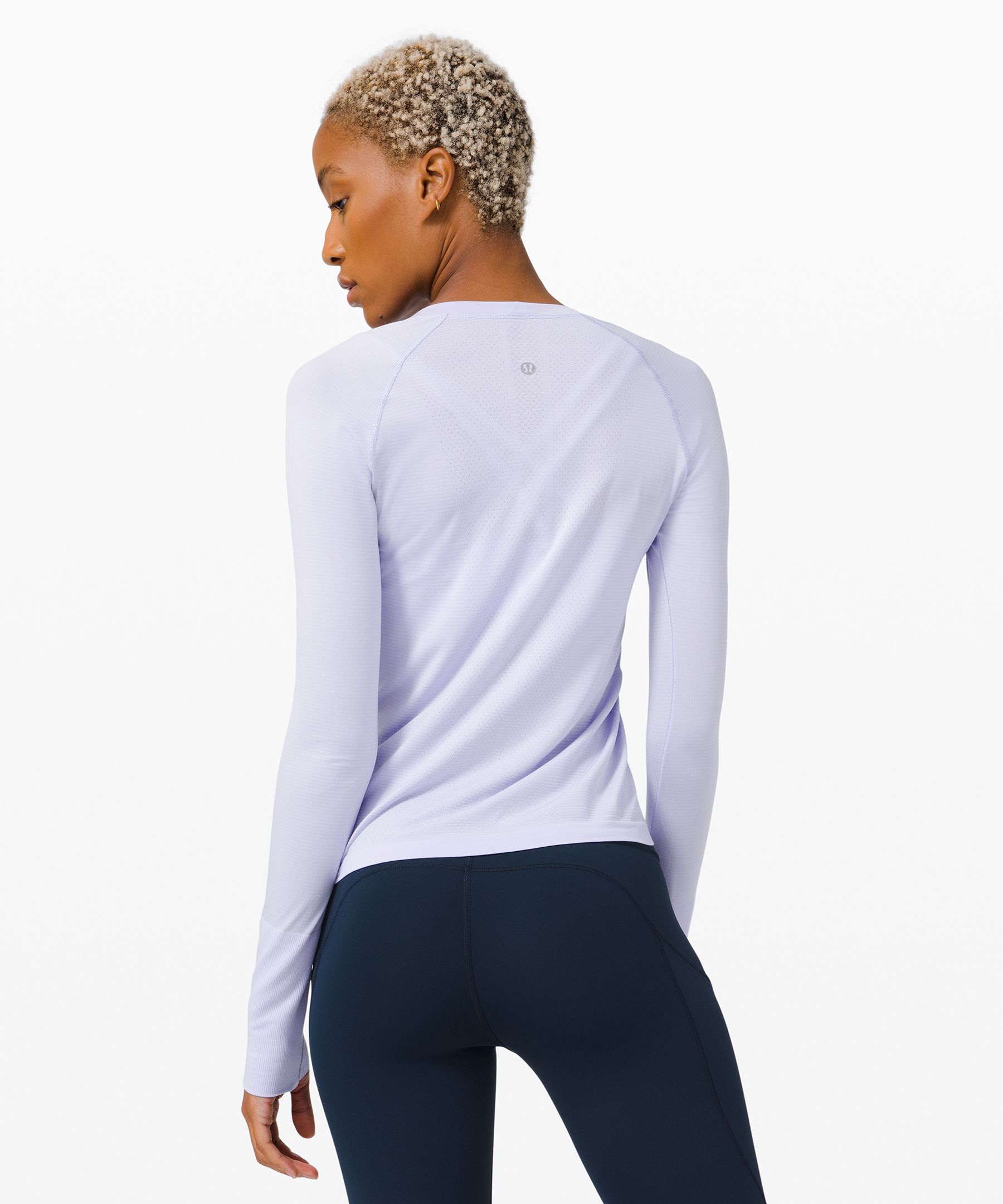 NWT Lululemon Swiftly Tech Long Sleeve 2.0 RACE Length Blue Nile Size 6