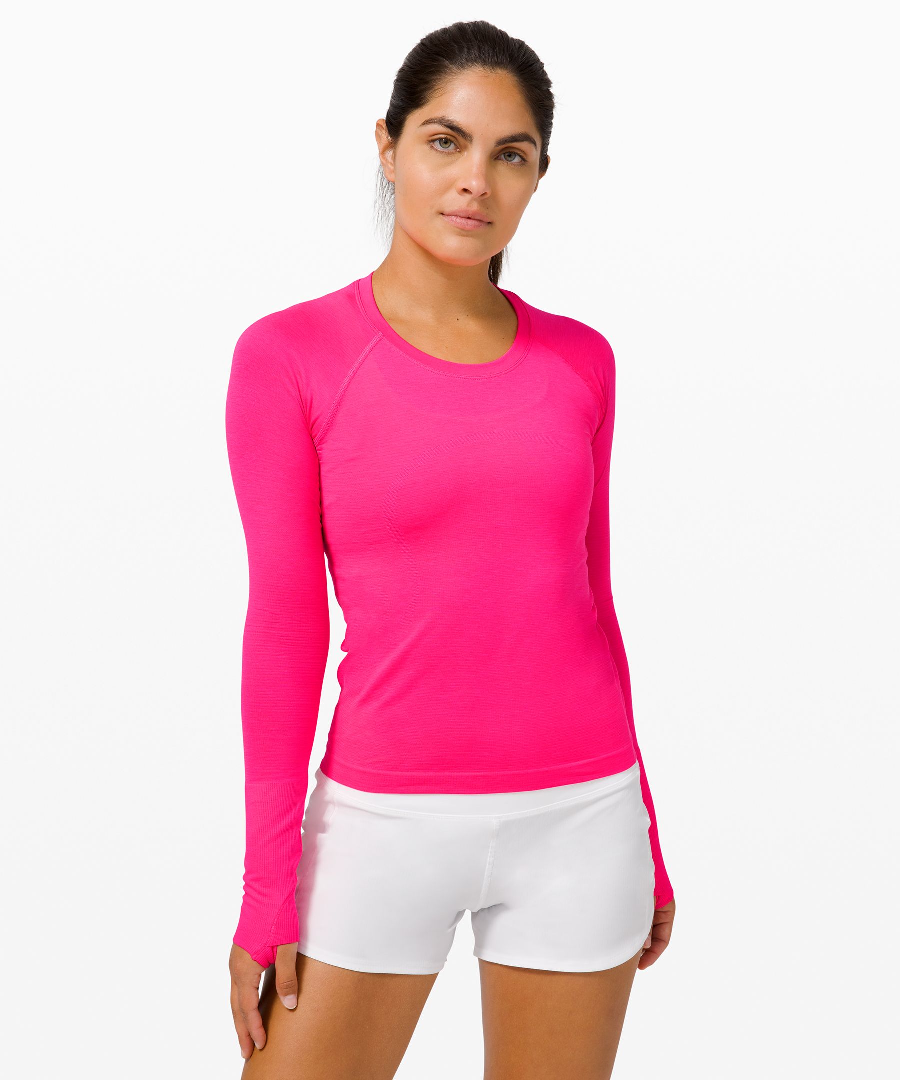 Lululemon Swiftly Tech Long Sleeve 2.0 *race Length In Neon