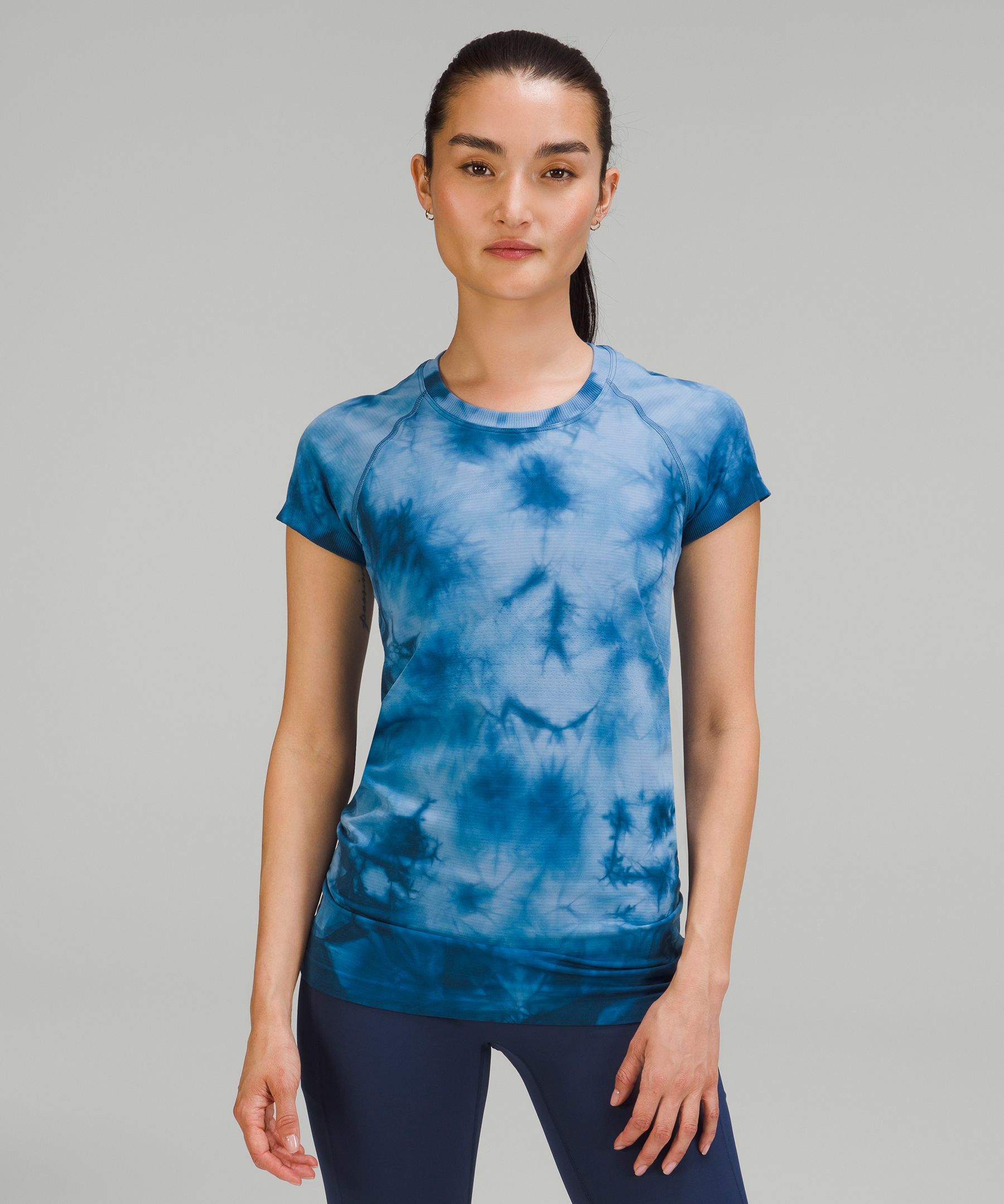 Lululemon Swiftly Tech Short Sleeve Shirt 2.0 In Marble Dye Commander
