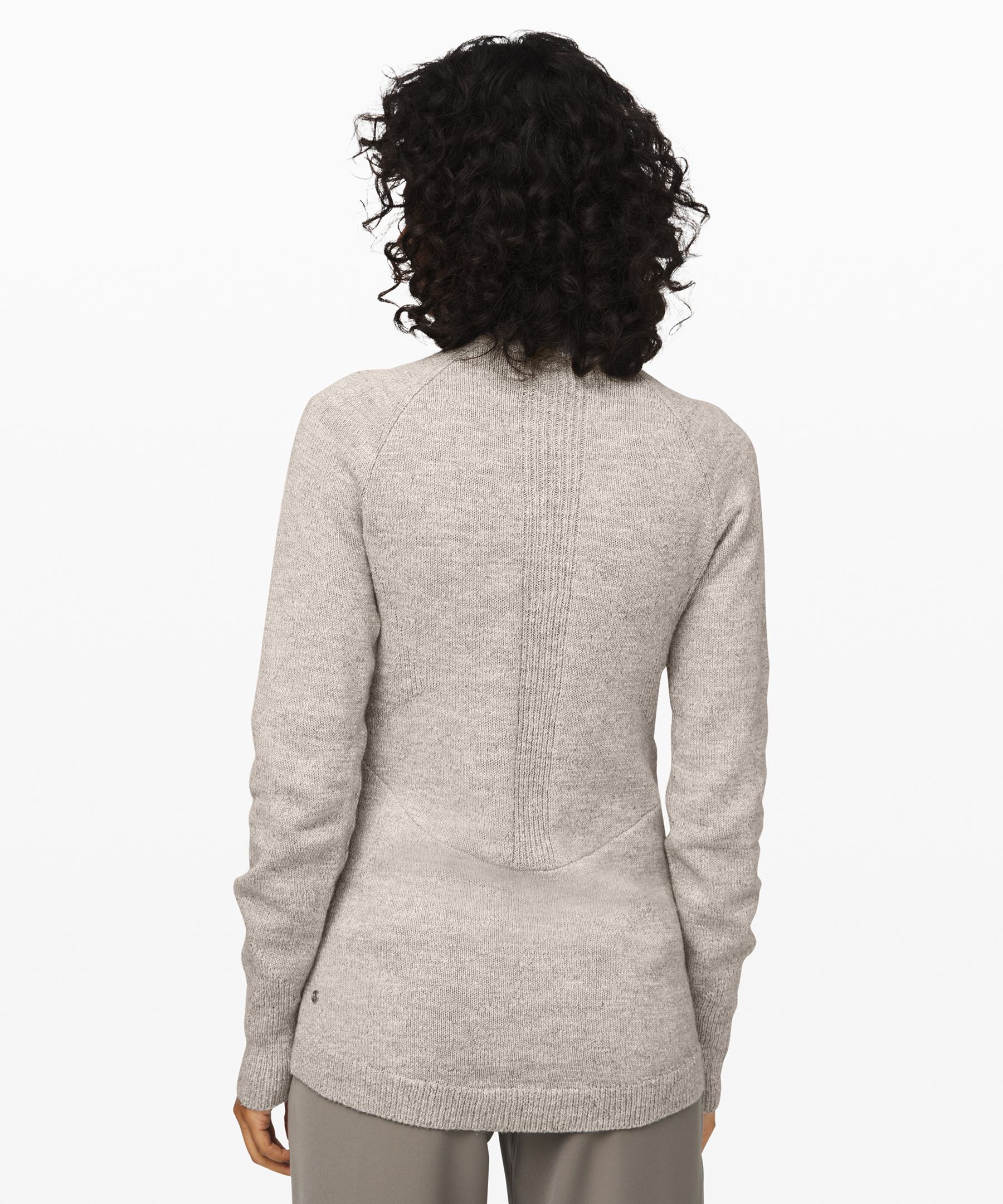 Heathered Core Ultra Light Grey Summit Stride Sweater