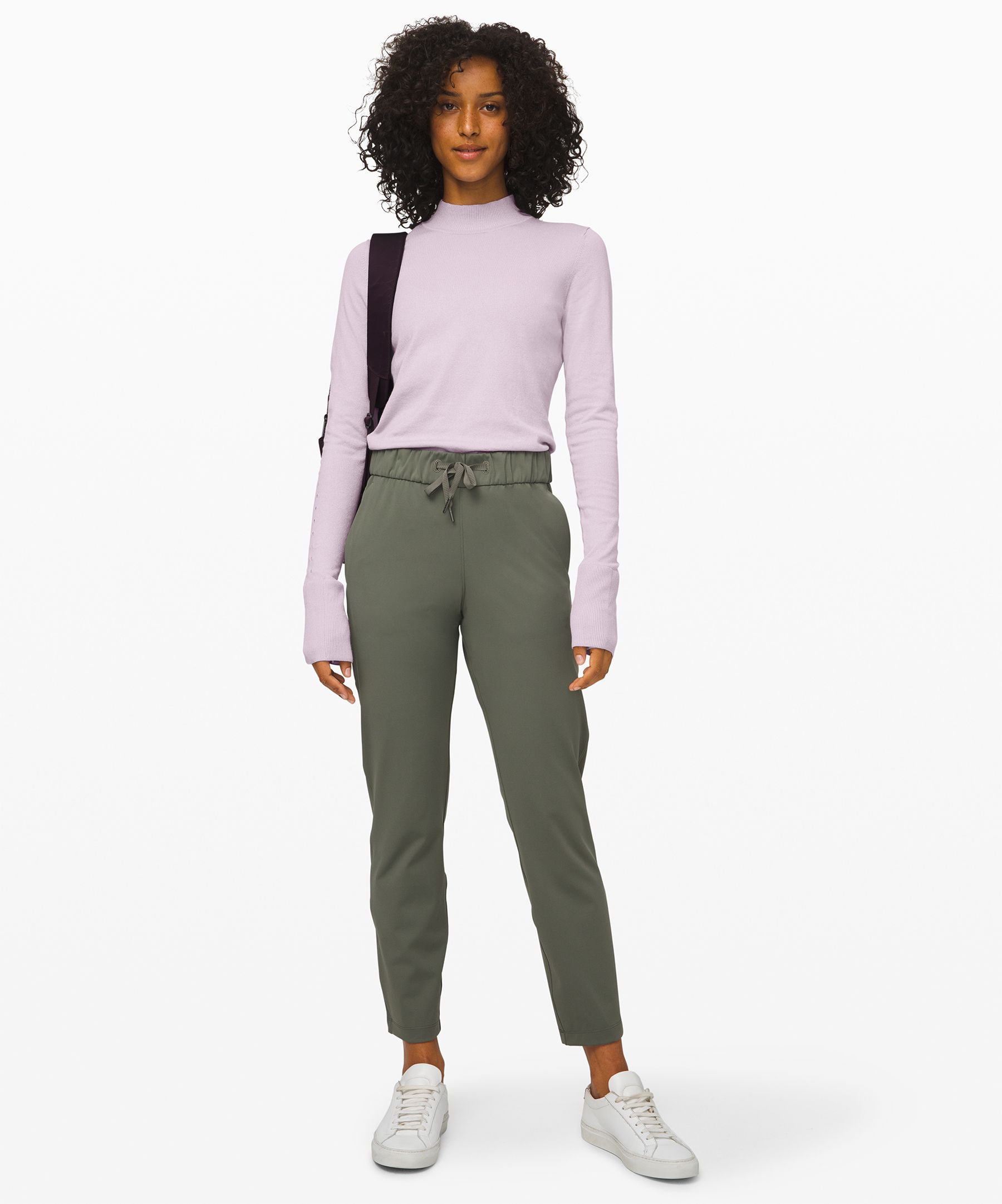 Silver Lilac Stand Steady Mock Neck Sweater Online Only