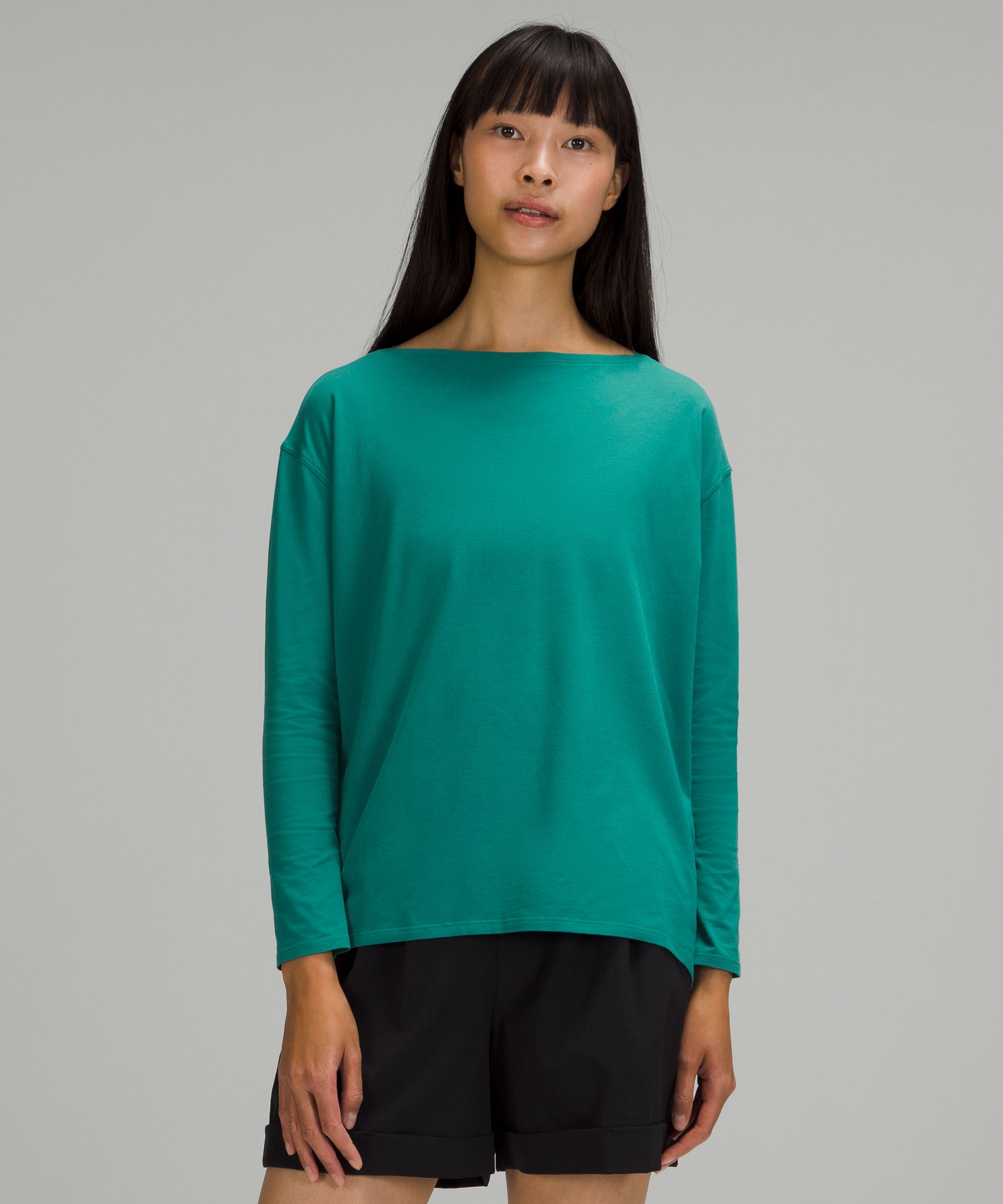 Lululemon Back In Action Long Sleeve Shirt In Green