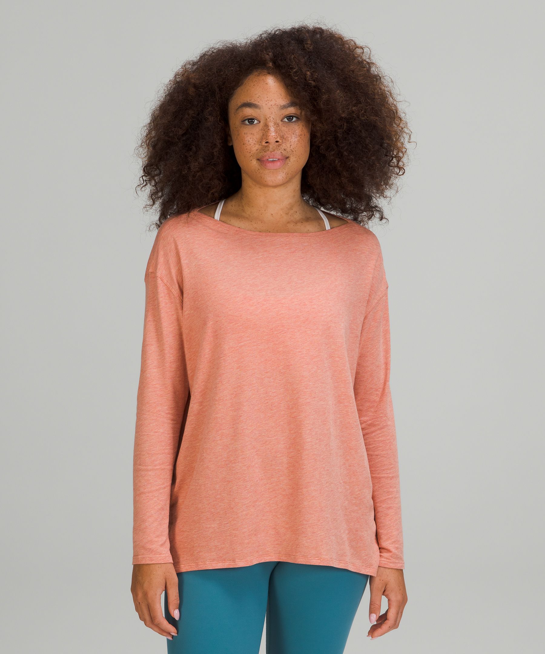 Lululemon Back In Action Long Sleeve Shirt In Pink