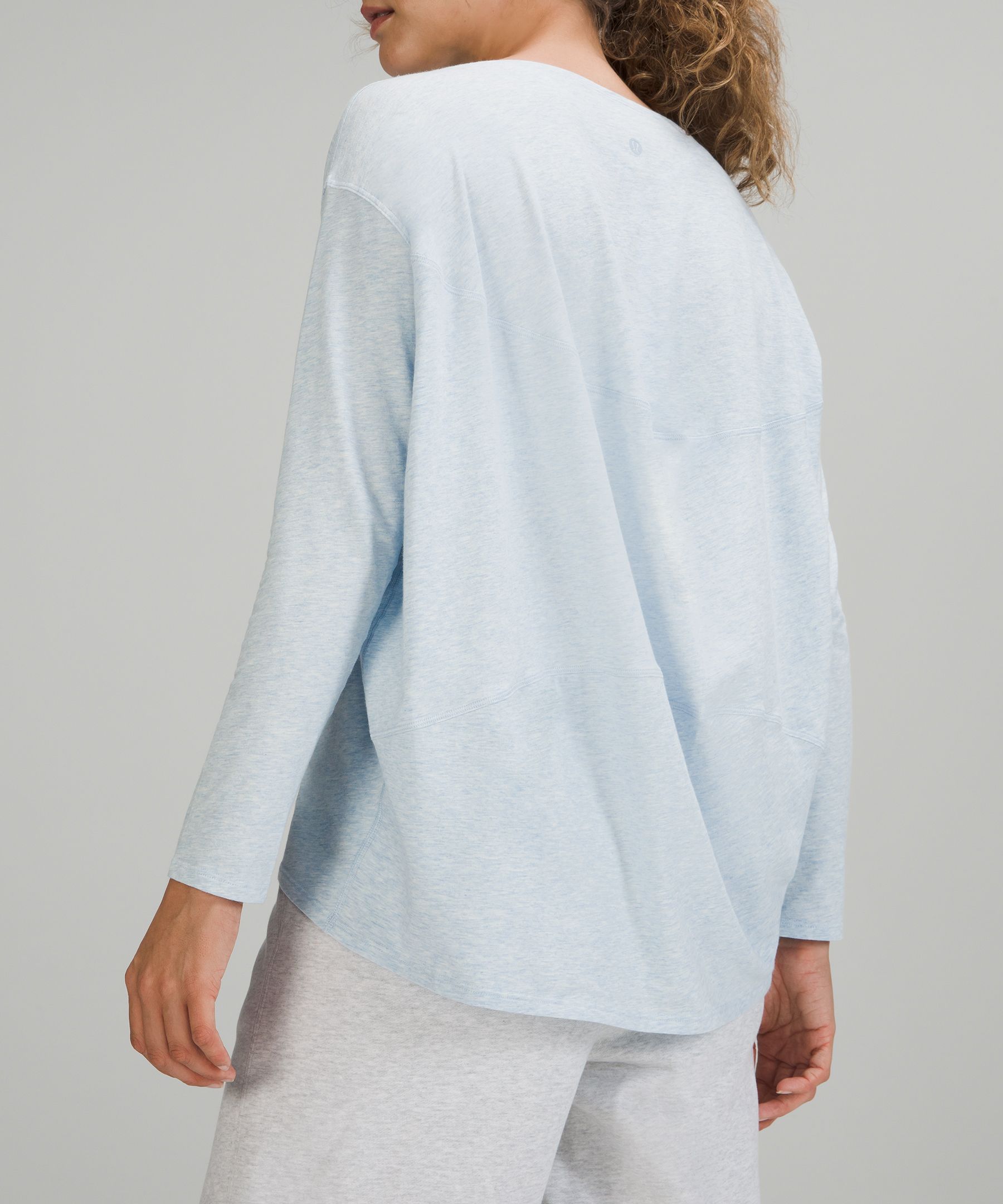 Lululemon Back In Action Long-sleeve Shirt - Short Serve Stripe Heathered  Spiced Chai White