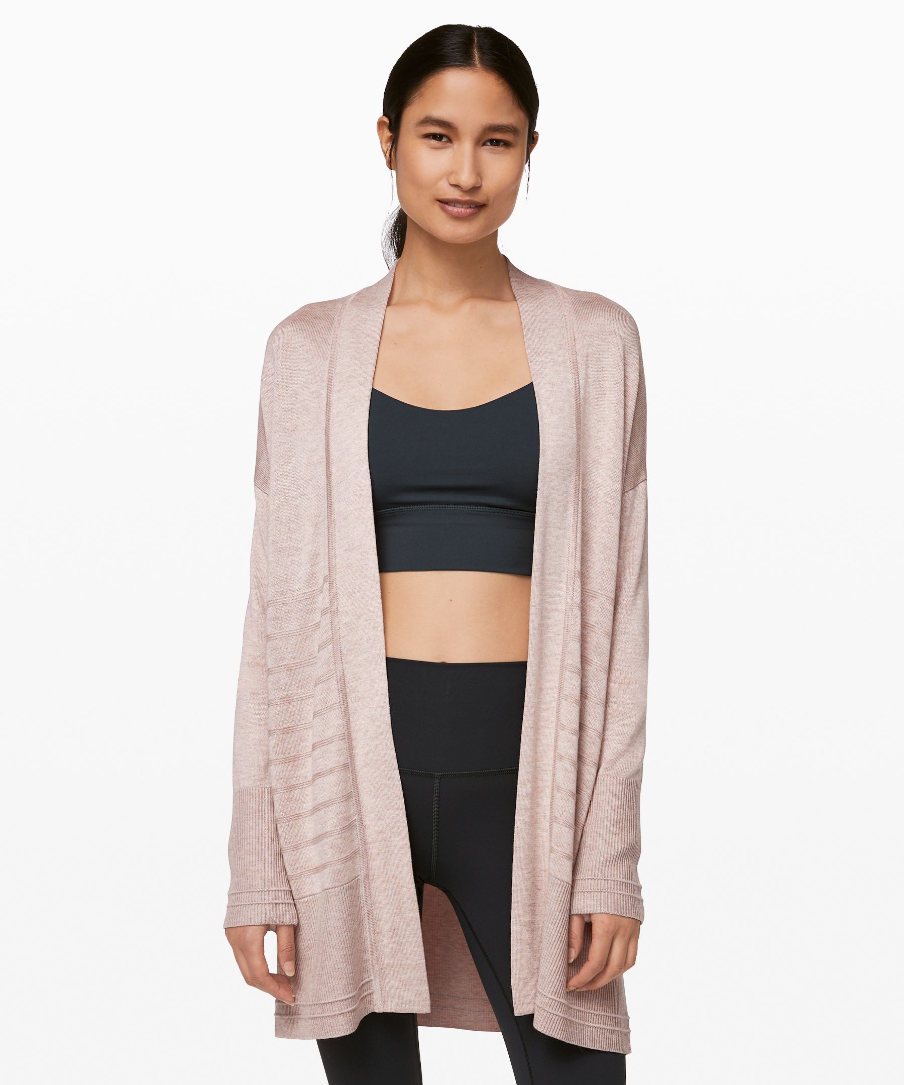 Lululemon Graceful Embrace Wrap In Heathered Pink Bliss