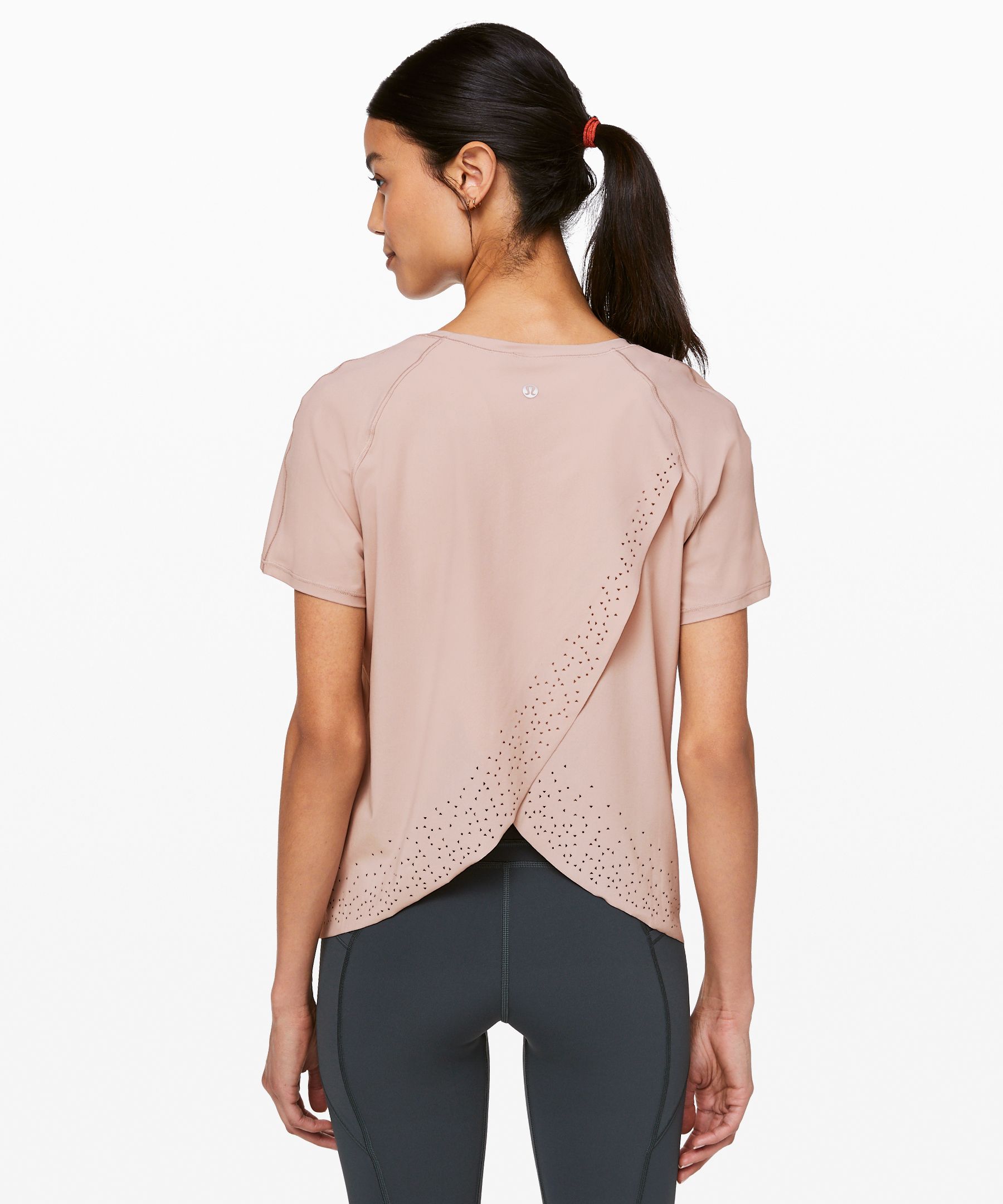 Lululemon Quick Pace Short Sleeve In Pink