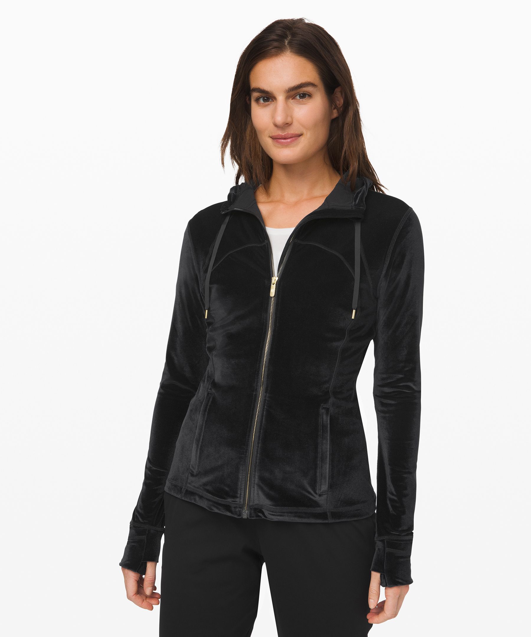 lululemon black hooded jacket