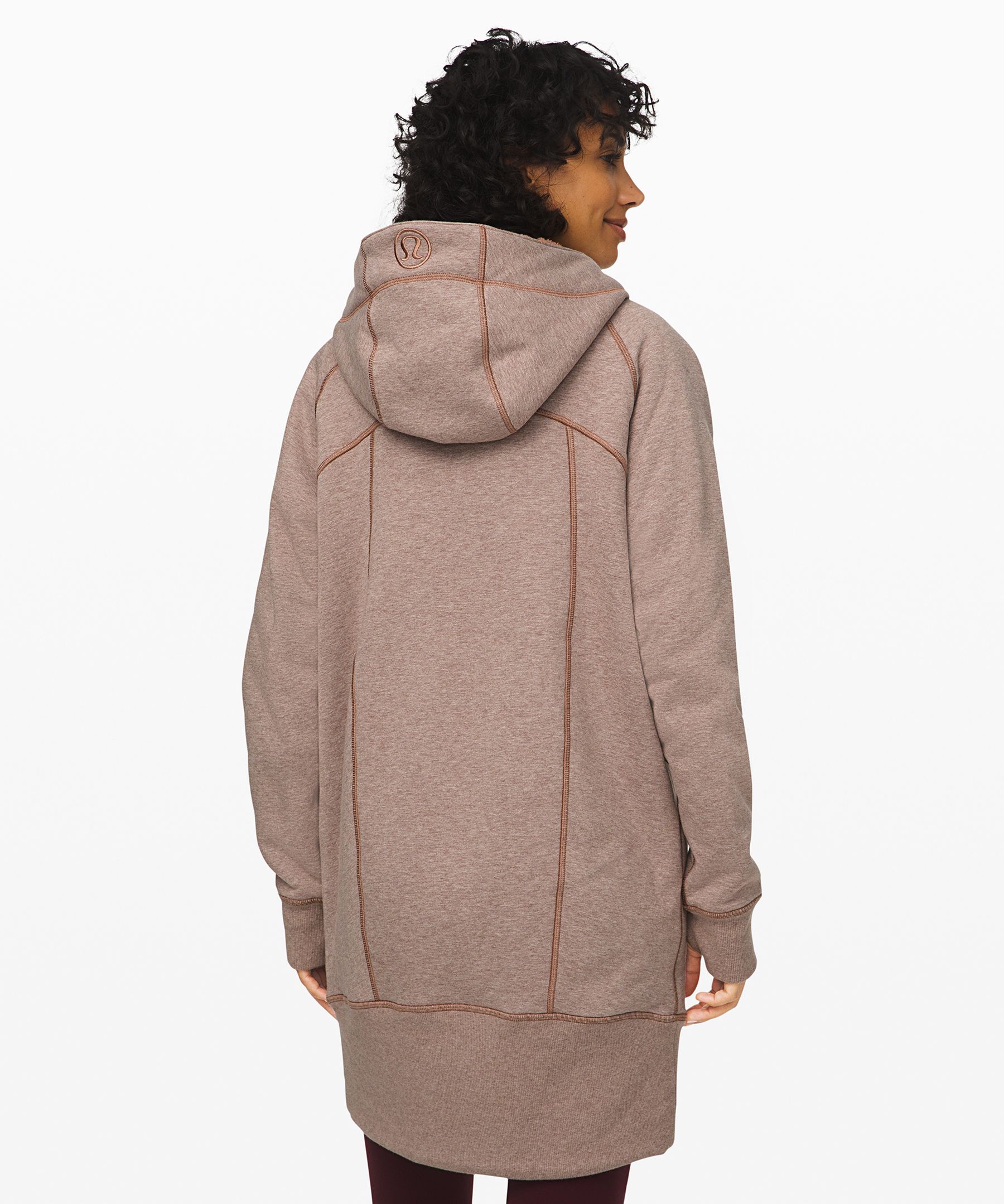 long sherpa hoodie