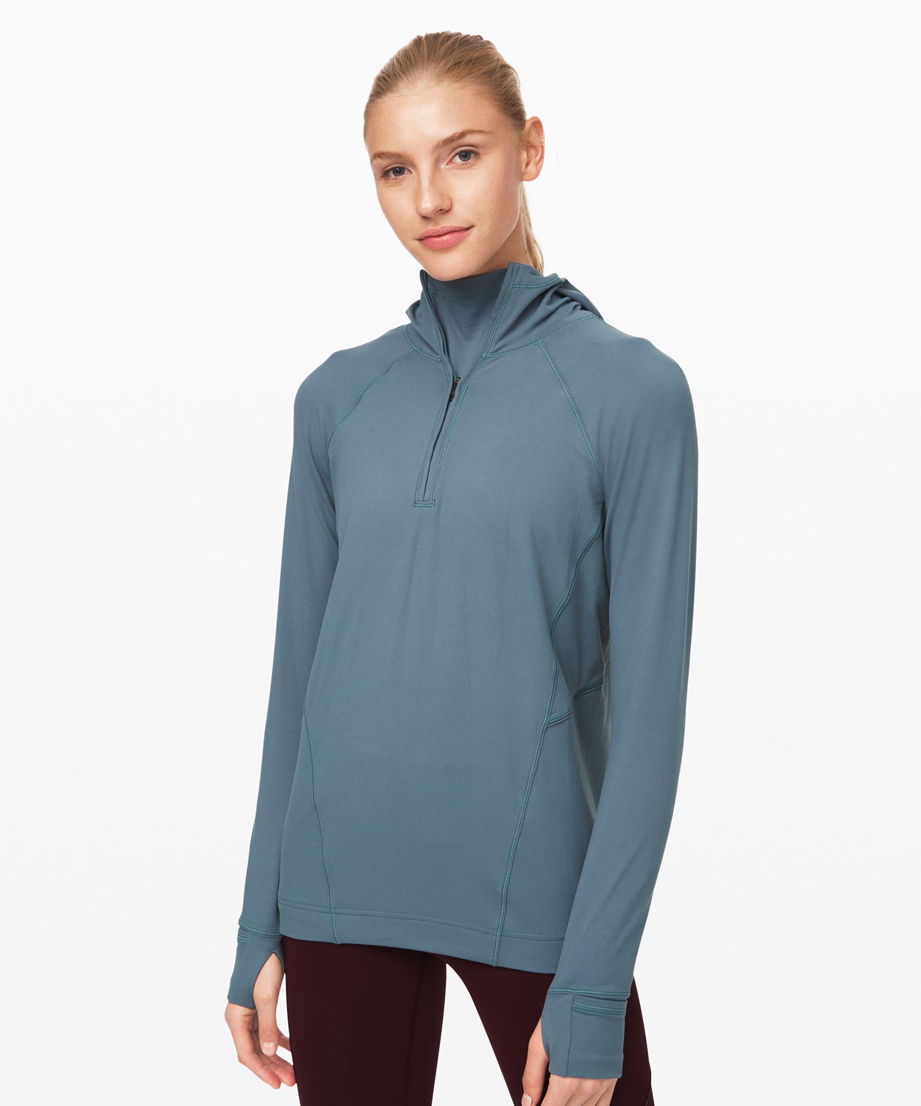 lululemon - Zipper garage keeps your chin safe and the 2 way zip