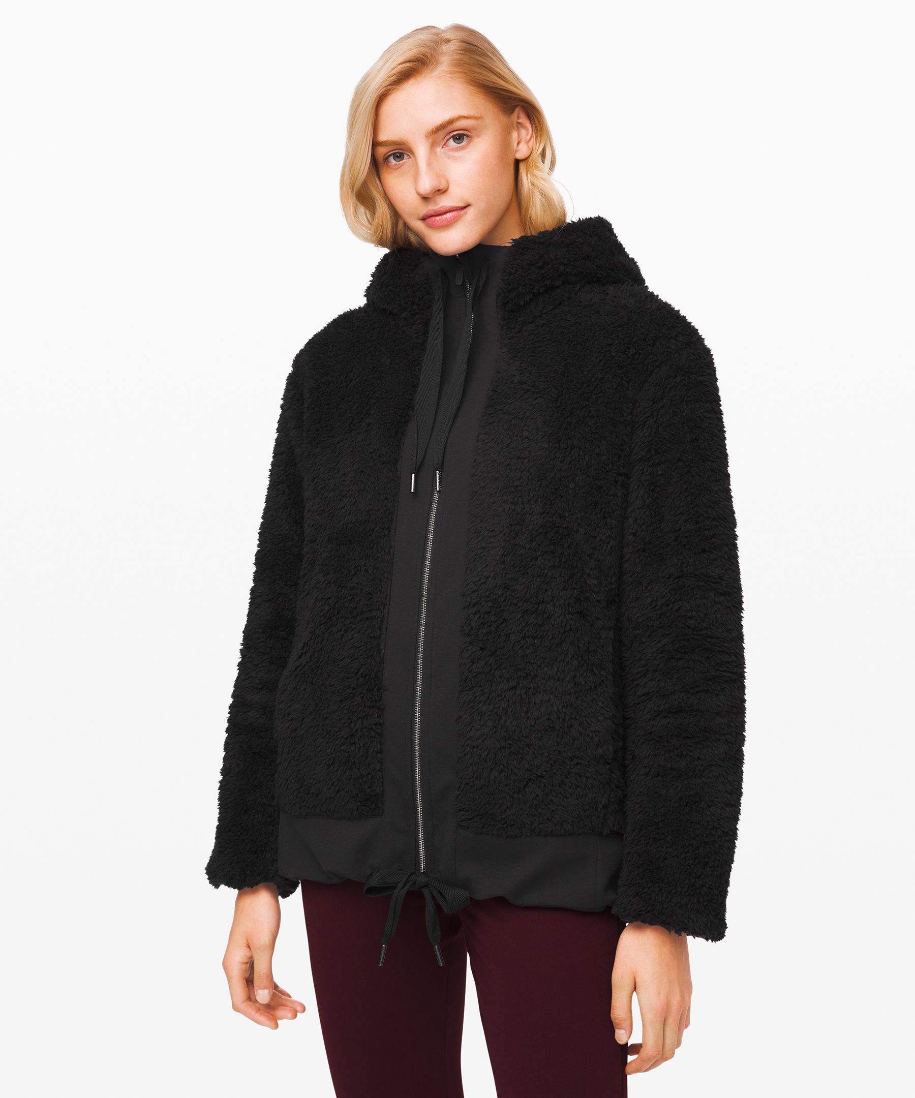 lululemon so sherpa hooded jacket