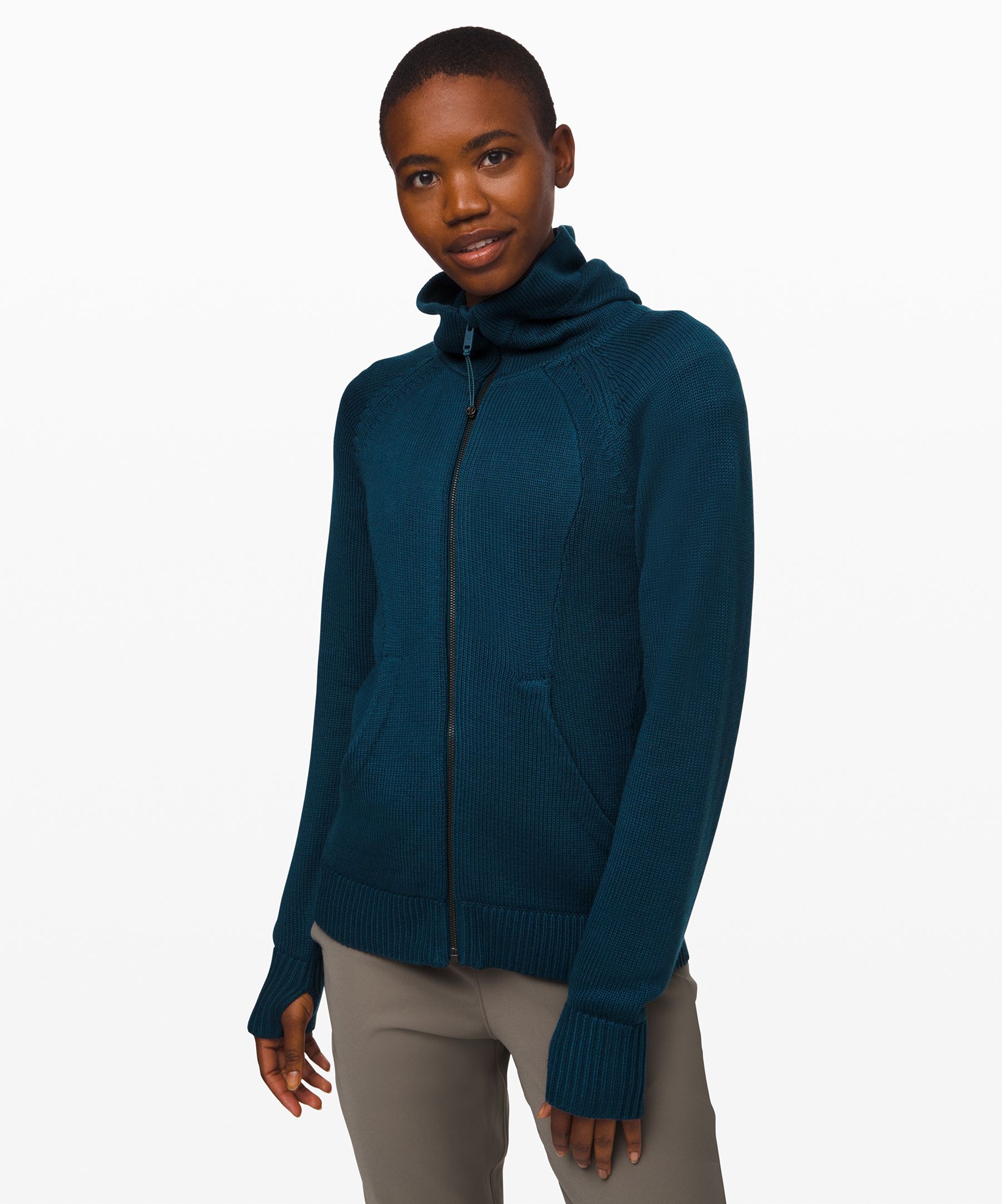 Lululemon Scuba Full Zip Sweater In Navy ModeSens