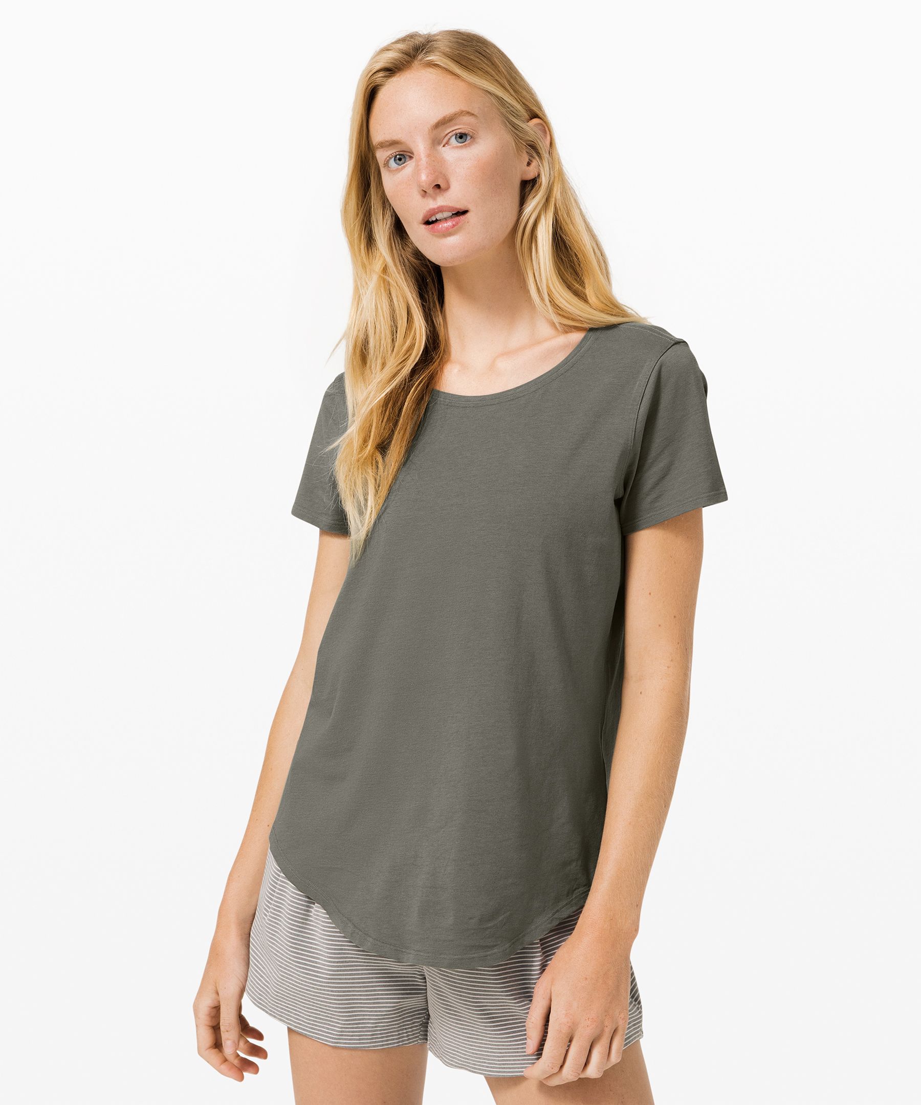 Lululemon Love Crew Iii In Olive