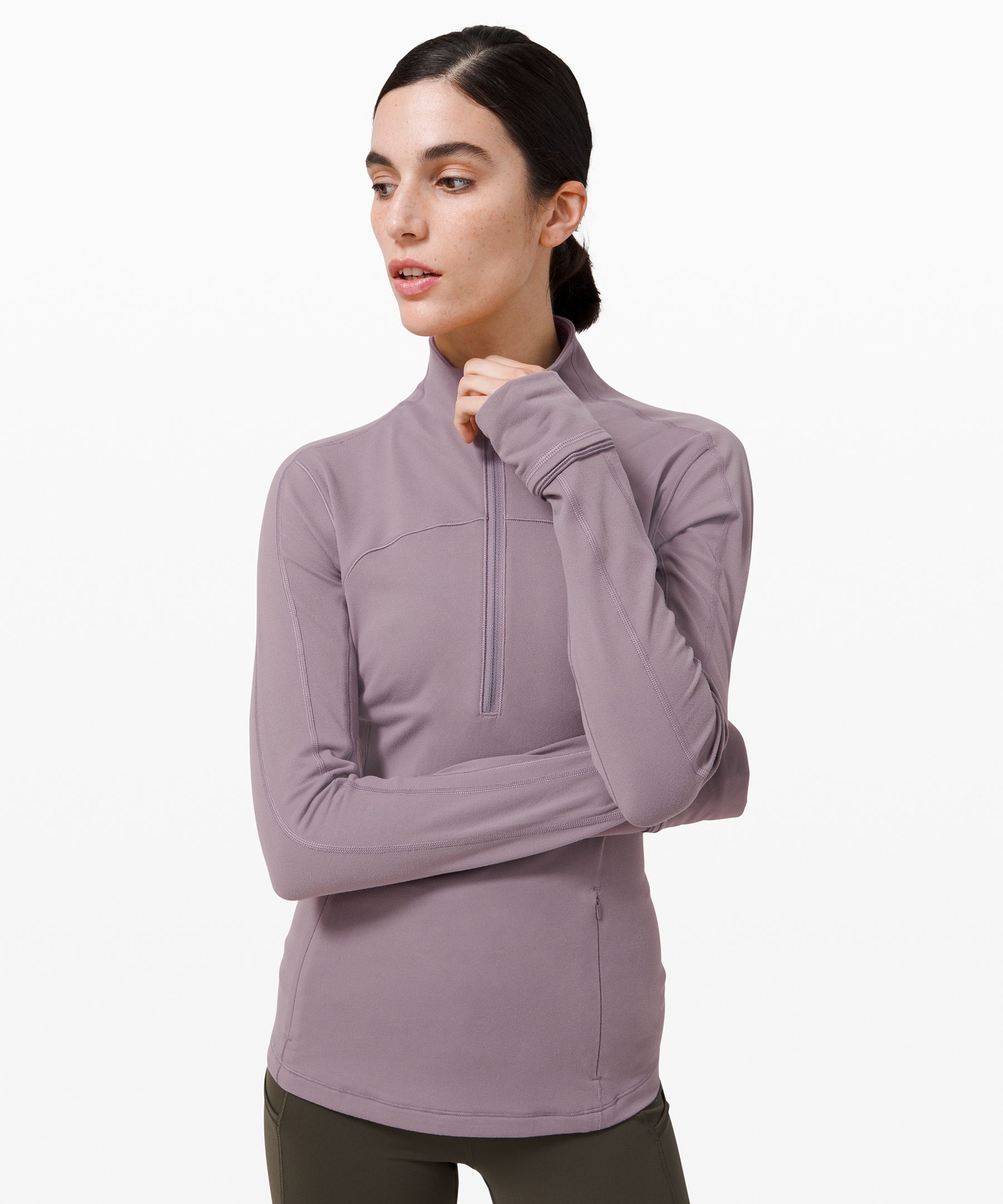 lululemon brisk running half zip