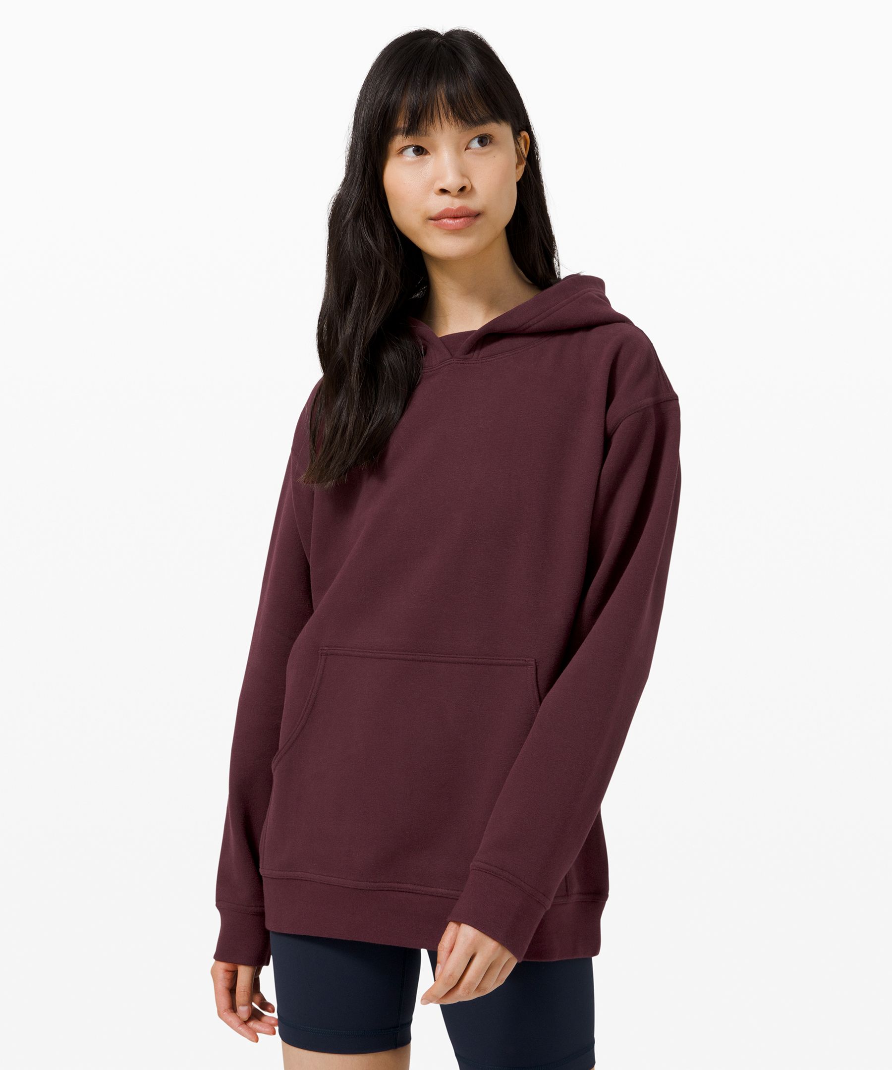 Lululemon All Yours Hoodie *fleece In Burgundy