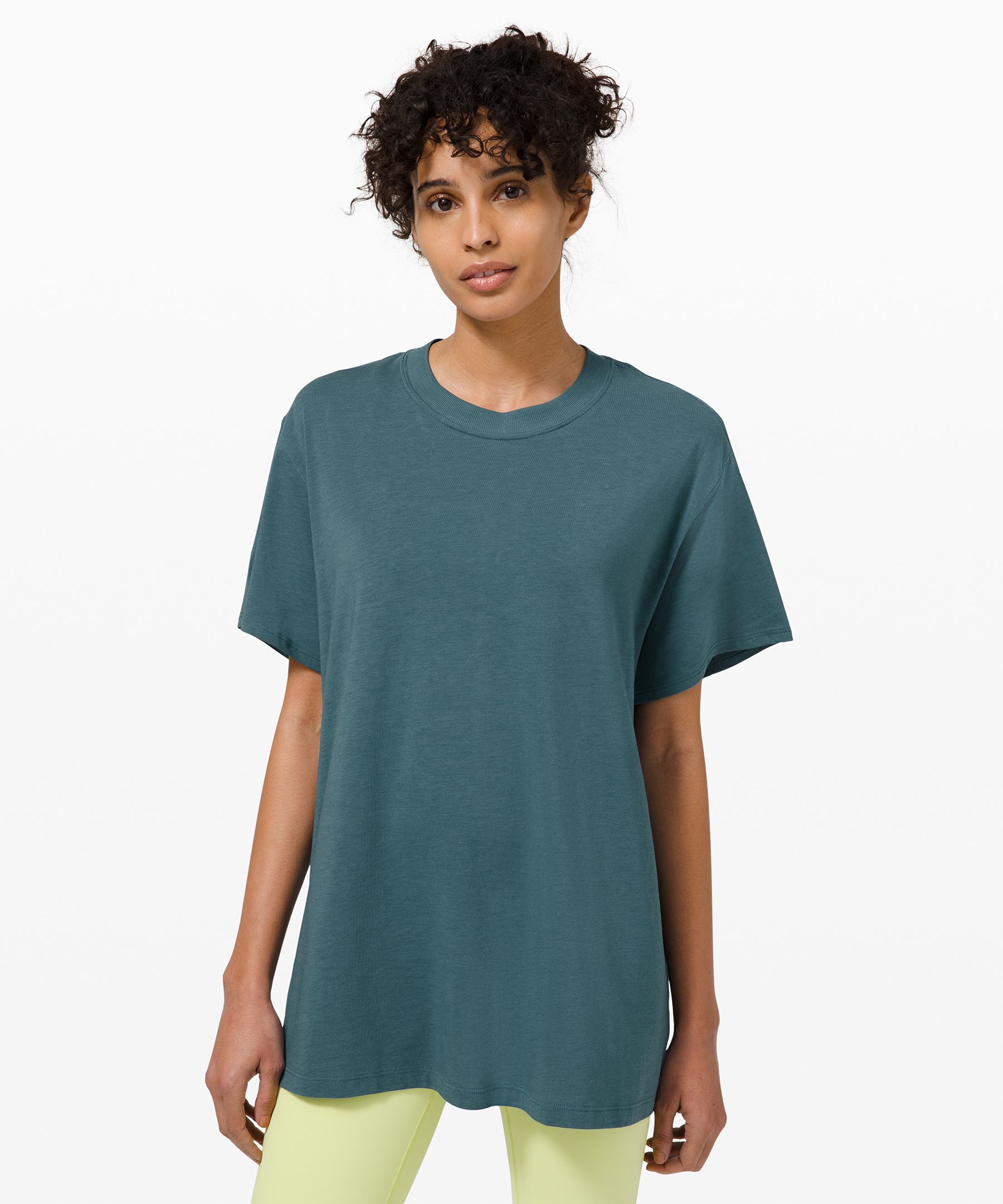 Lululemon All Yours Boyfriend Tee In Dark Olive