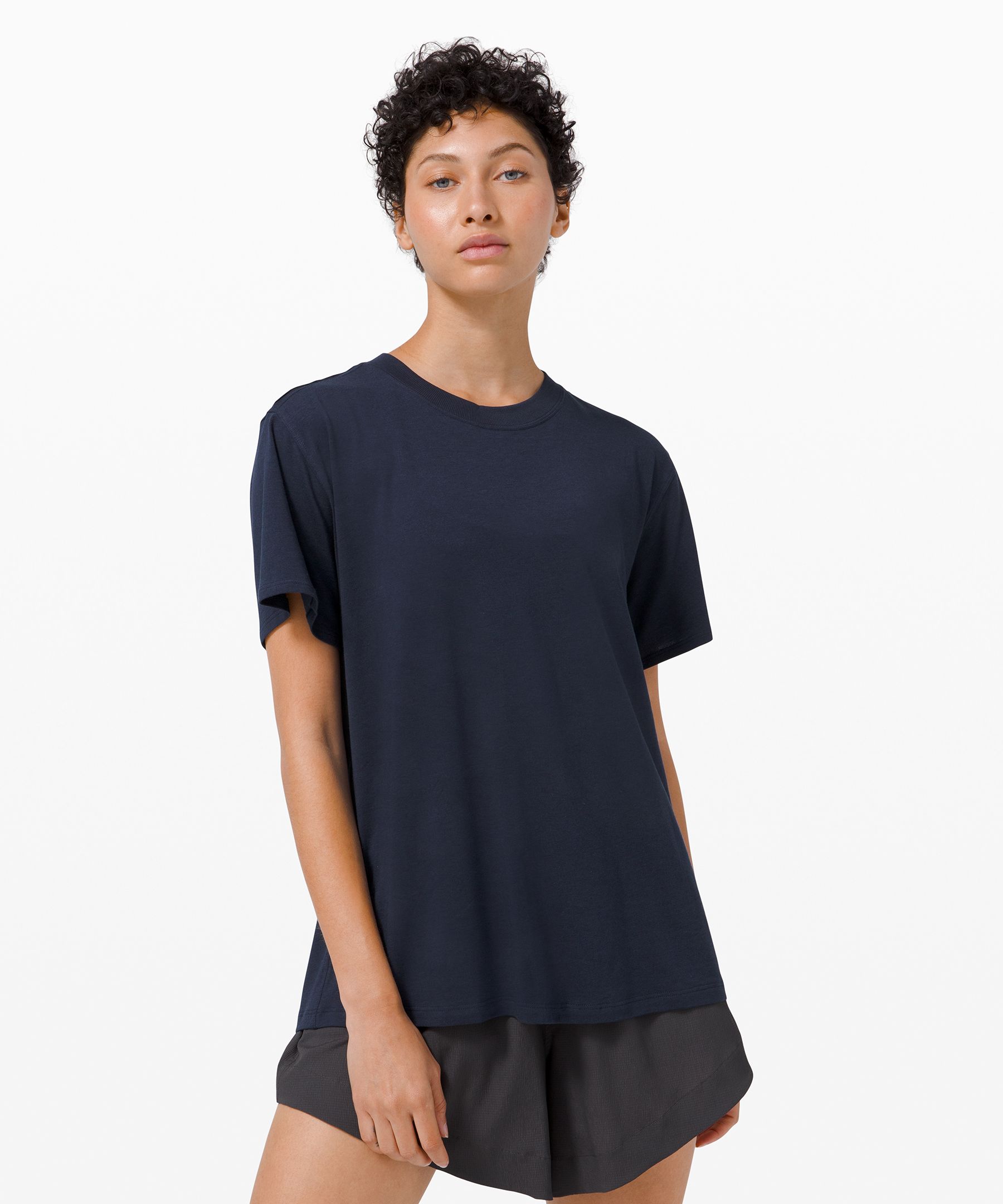 Lululemon All Yours Short Sleeve T-shirt In True Navy