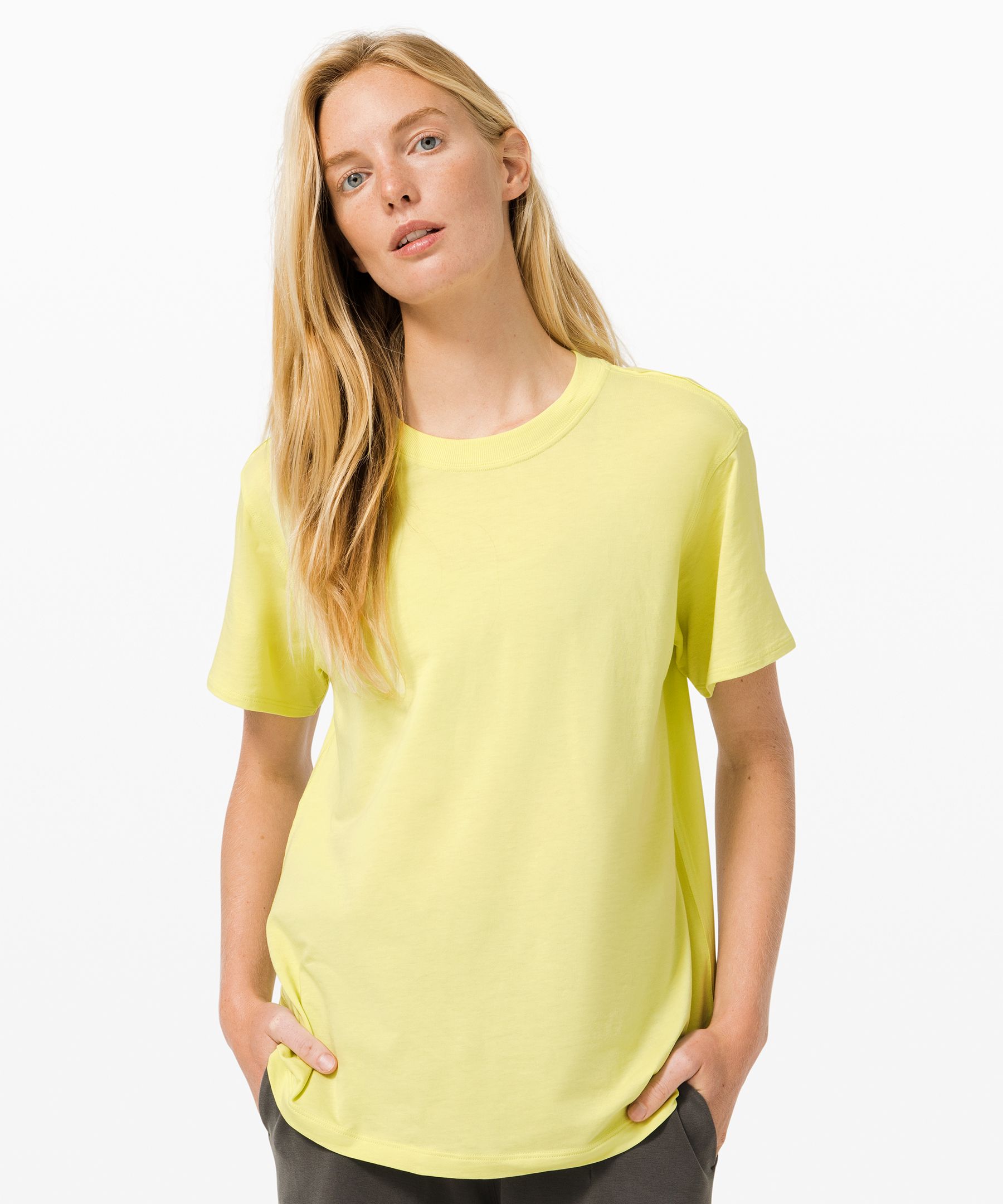 Lululemon All Yours Tee In Yellow