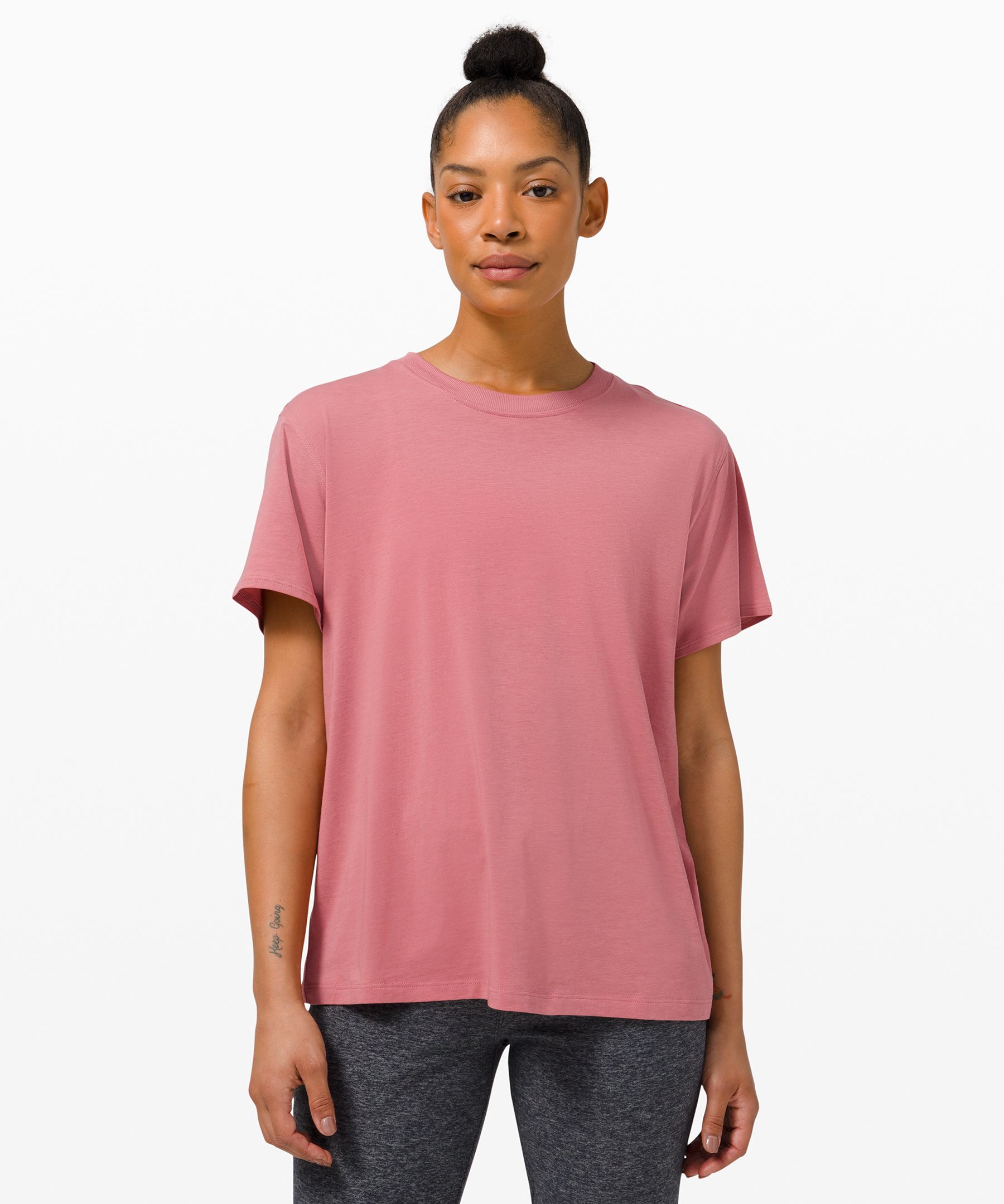 Lululemon All Yours Tee In Pink