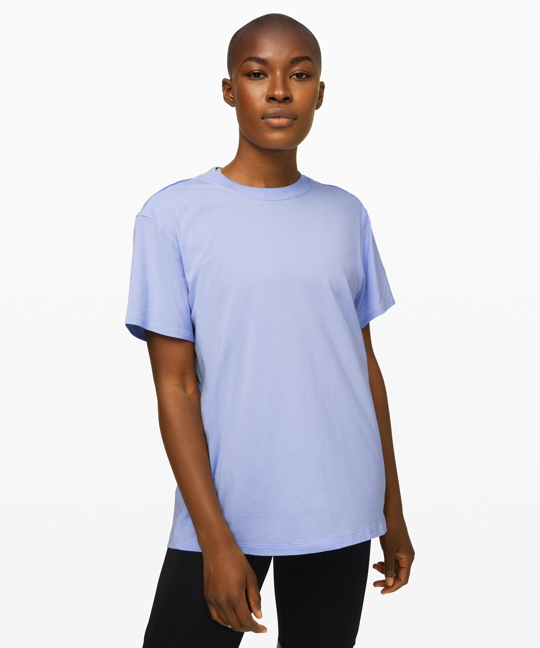 Lululemon All Yours Boyfriend Tee In Lilac