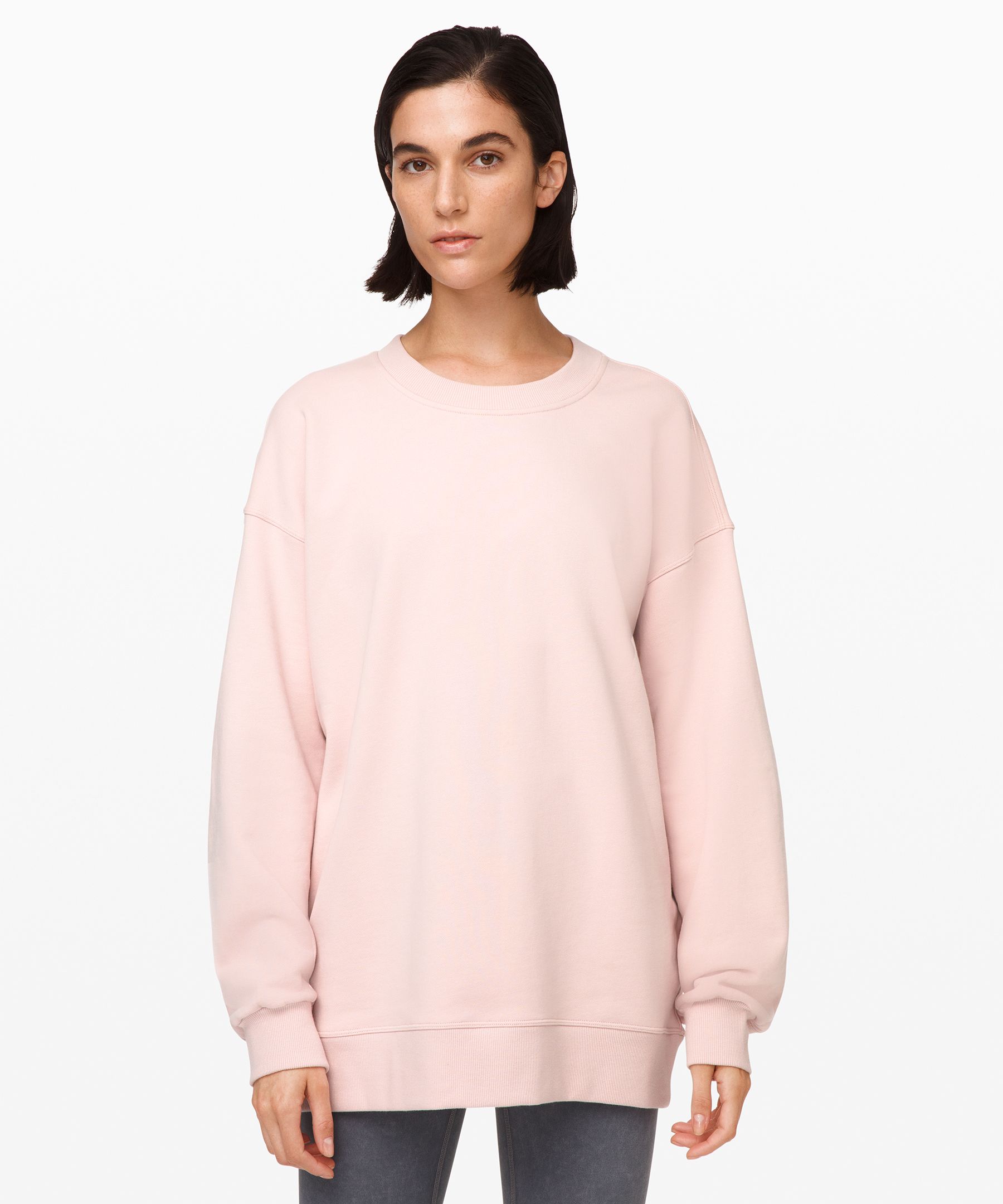 Lululemon Perfectly Oversized Crew In Pink Bliss