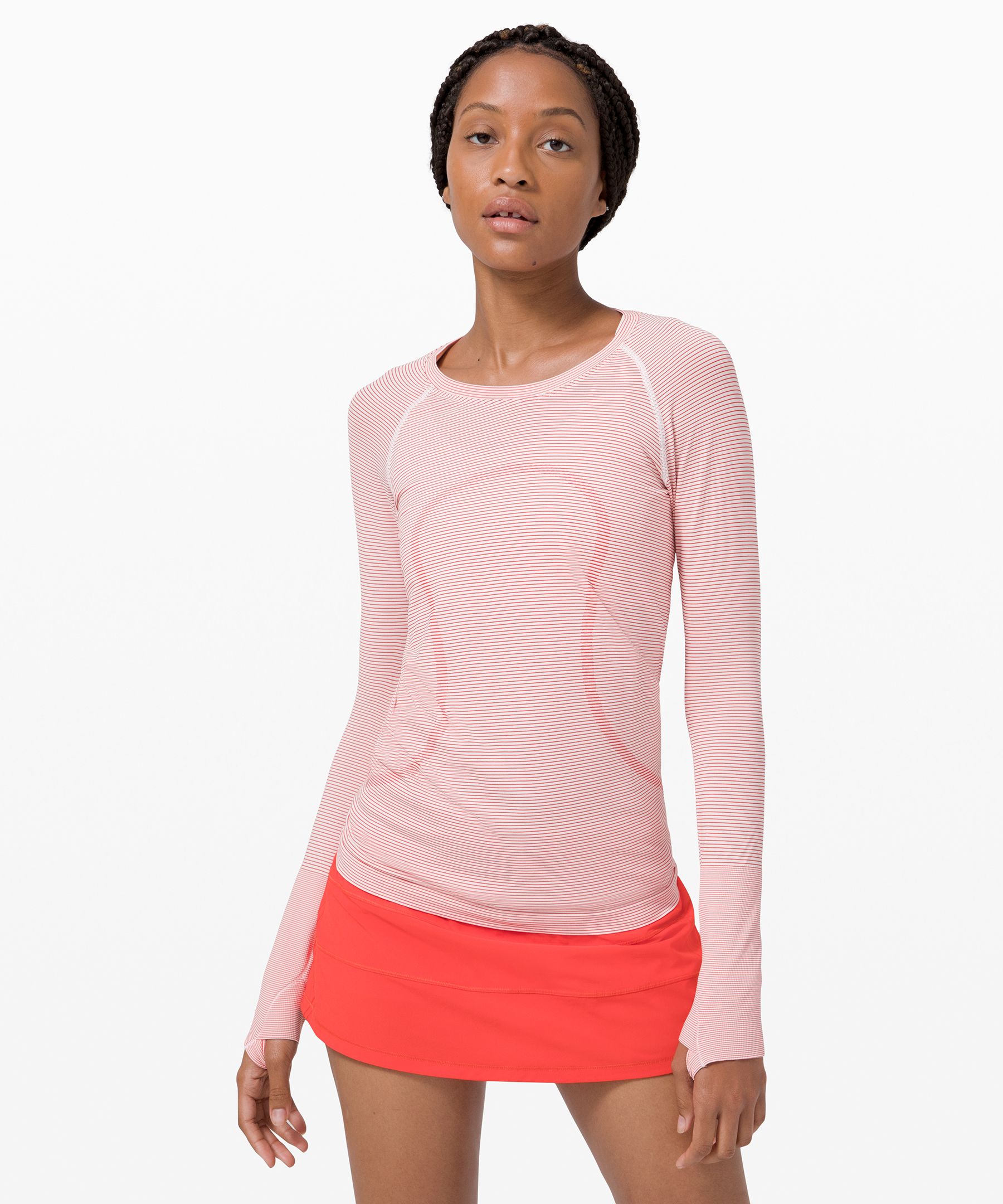 Lululemon Swiftly Tech Long Sleeve 2.0 In Pink