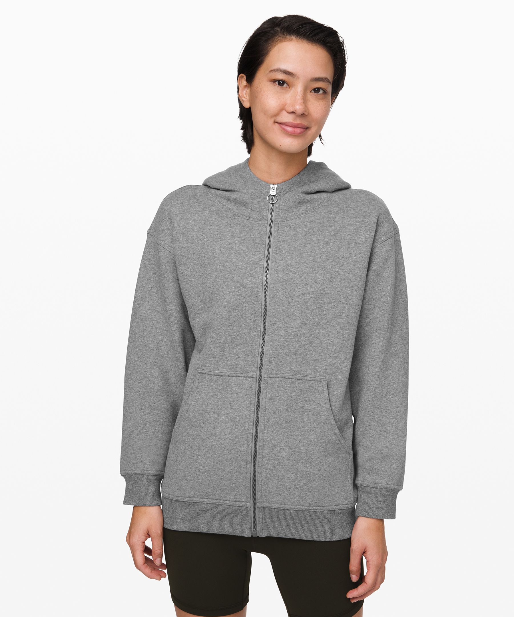 Lululemon All Yours Zip Hoodie *terry In Heathered Core Medium