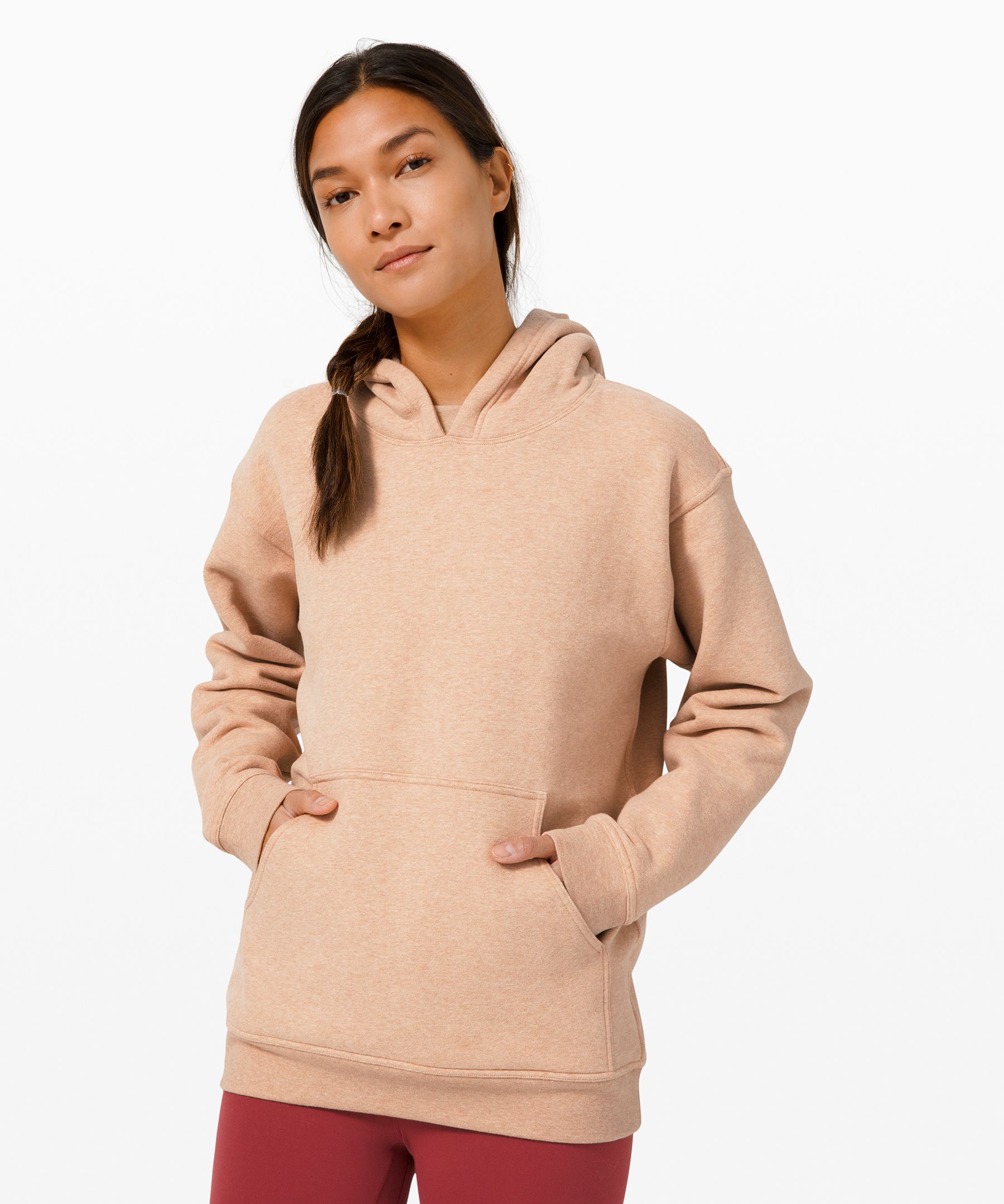 Lululemon All Yours Hoodie *terry In Orange