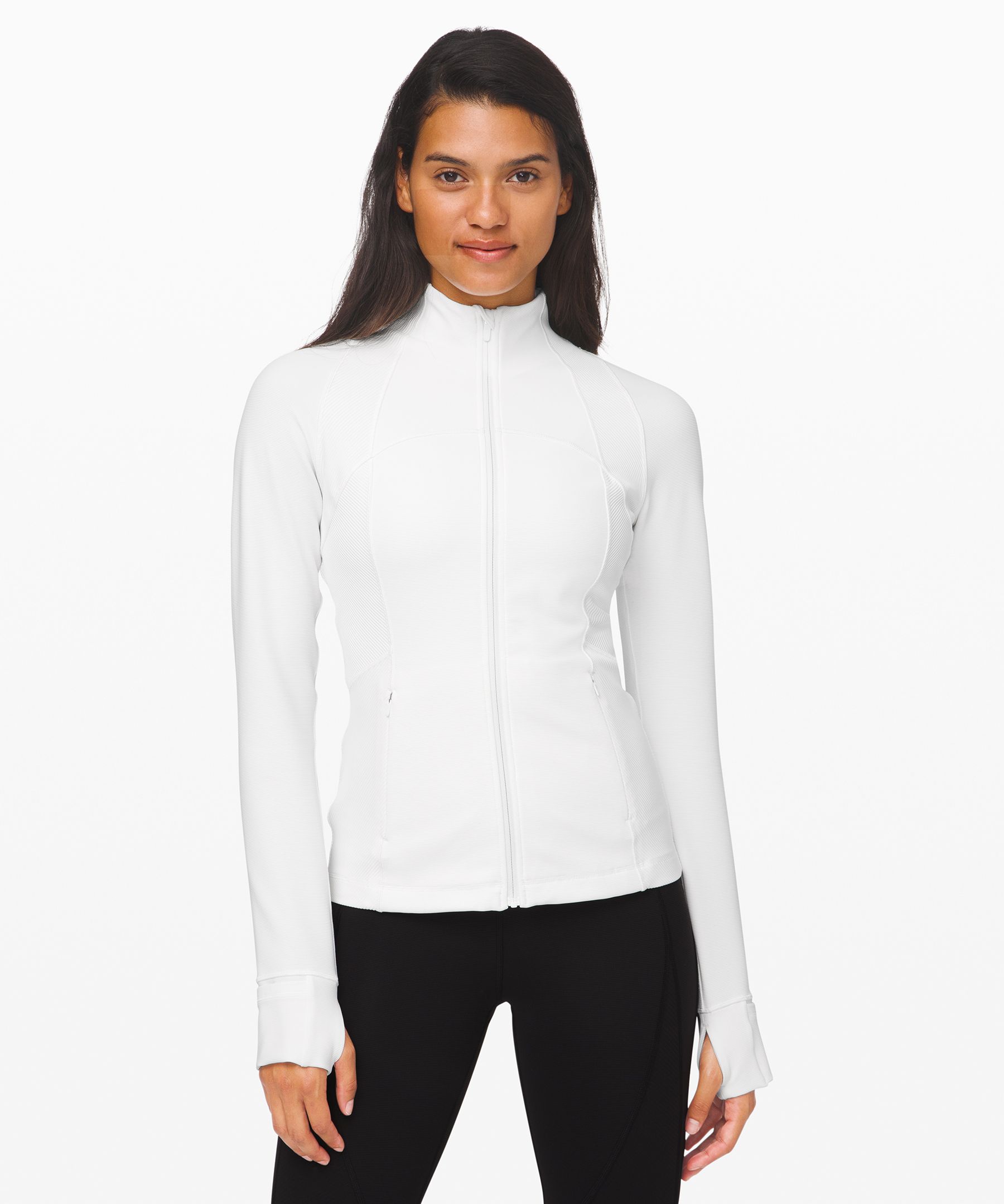 Lululemon Define Jacket *ribbed In White