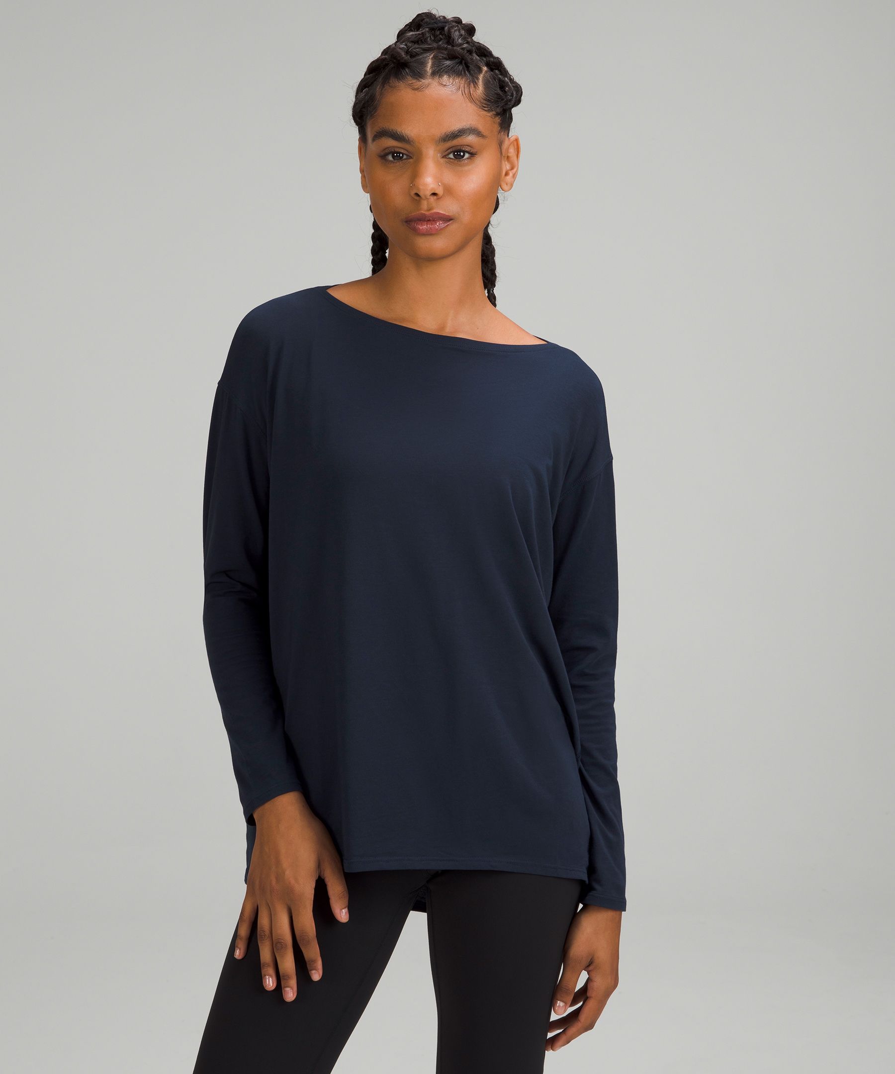 basic long sleeve tee womens