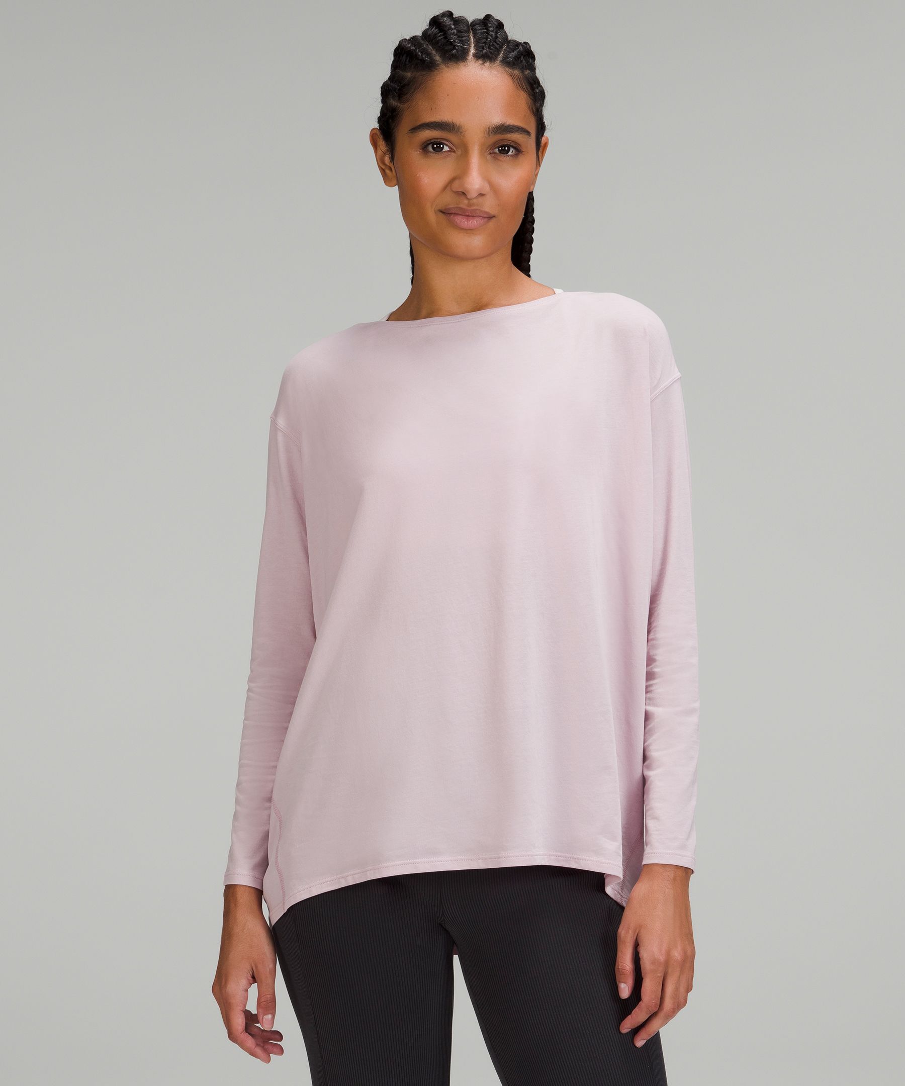 Lululemon Back In Action Long Sleeve In Larkspur