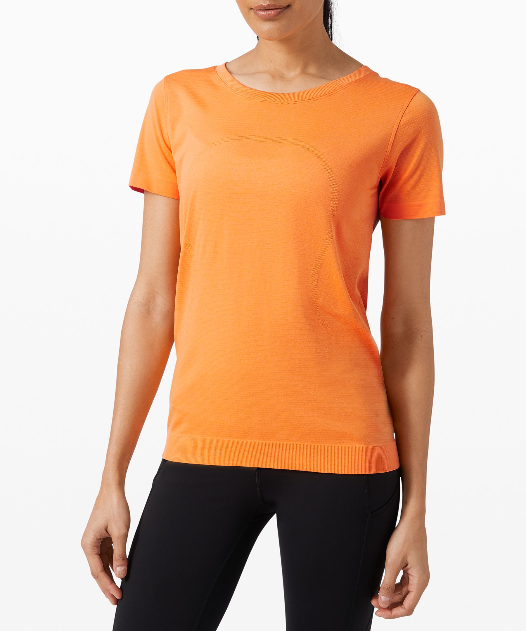 Lululemon Swiftly Relaxed Short Sleeve In Orange