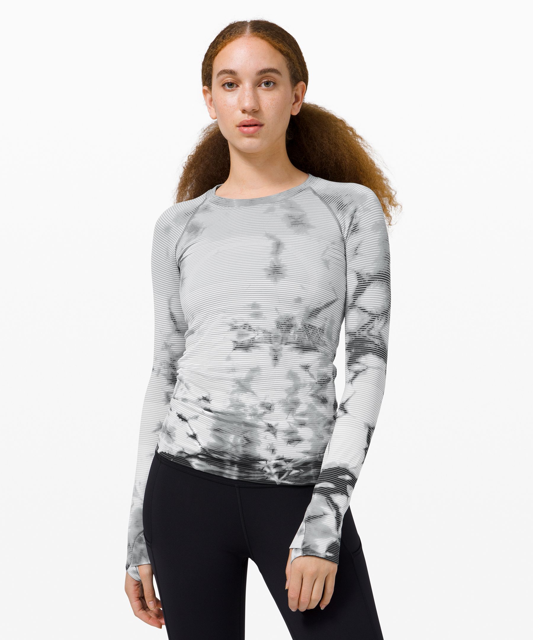 Lululemon Swiftly Tech Long Sleeve Tie Dye Sweatshirt