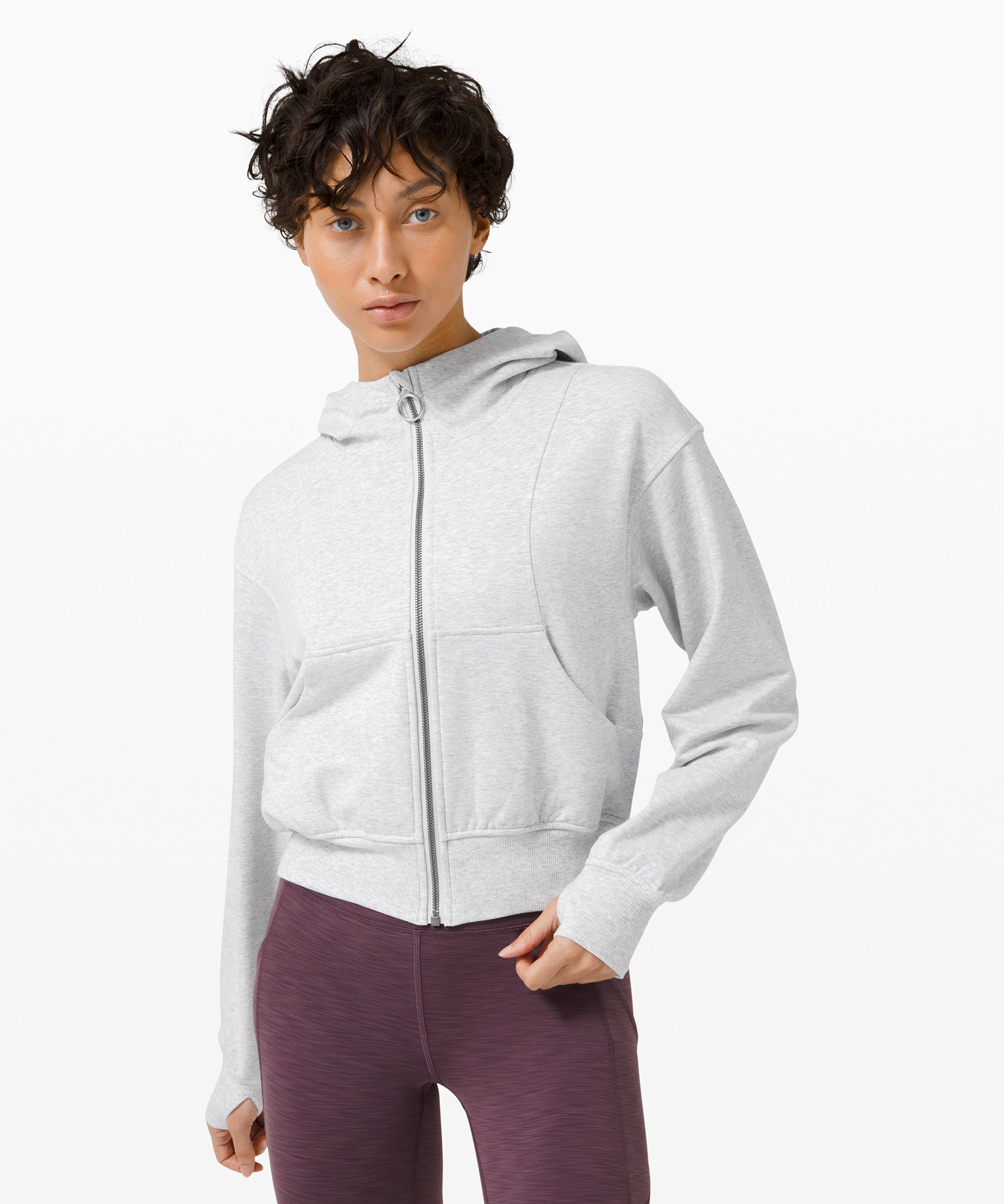 lululemon grey zip up