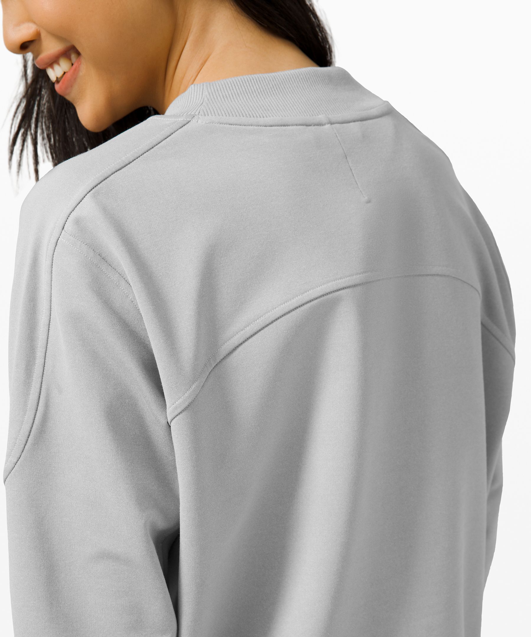 Lululemon Perfectly Oversized Crew - Heathered Core Medium Grey