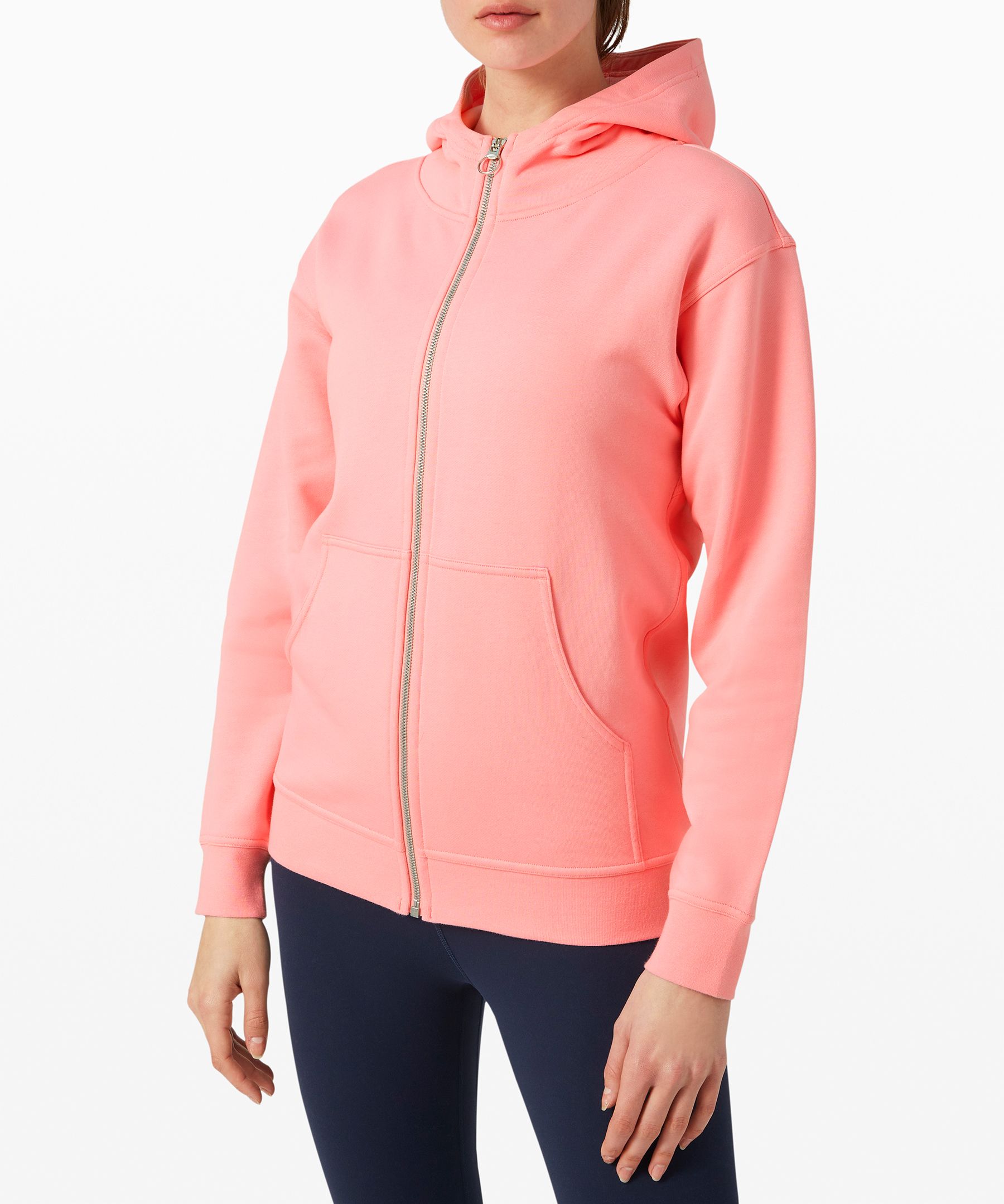 Lululemon All Yours Zip Hoodie *terry In Orange