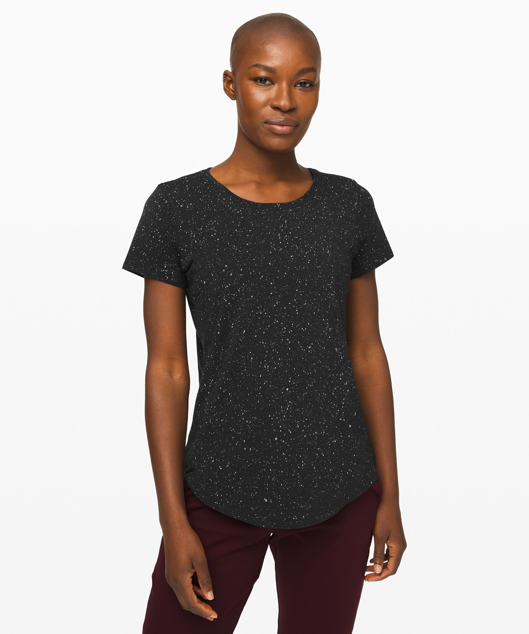 Lululemon Love Crew Iii In Splatter Dye Black