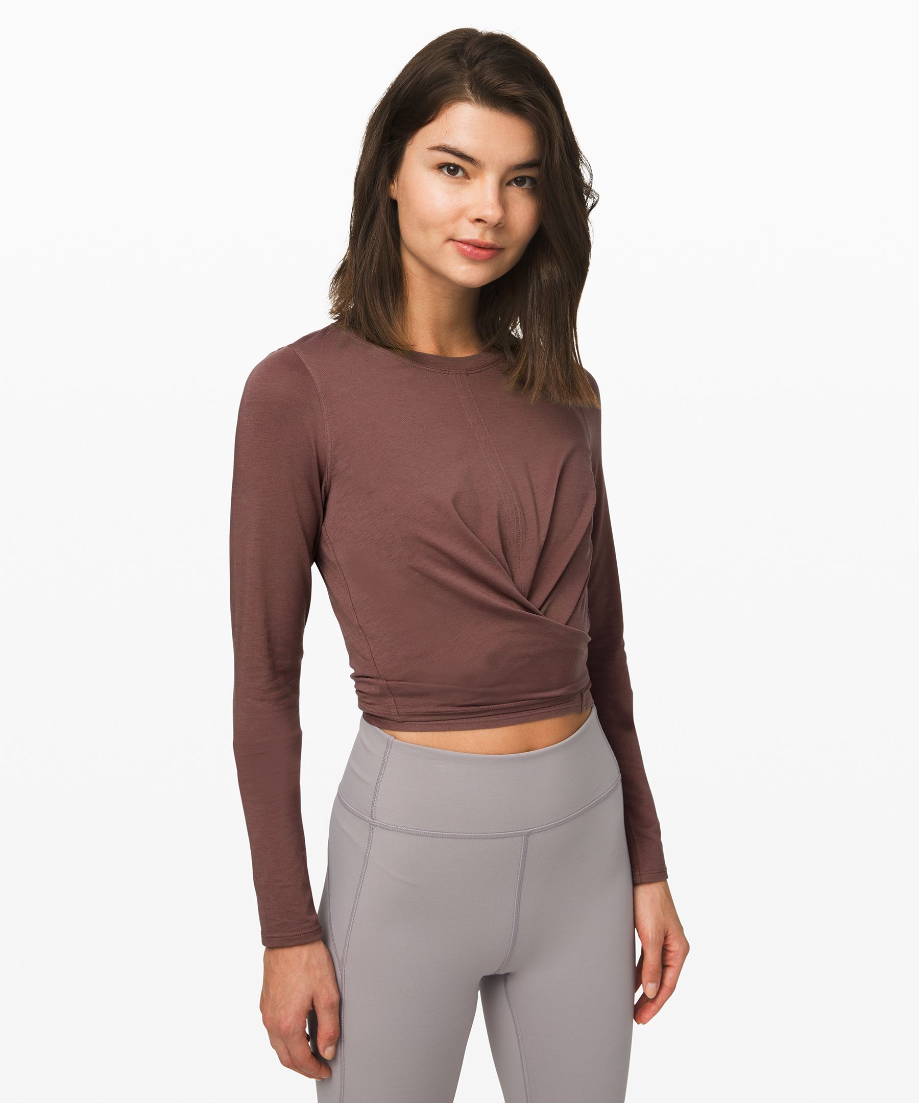 lululemon tie back long sleeve