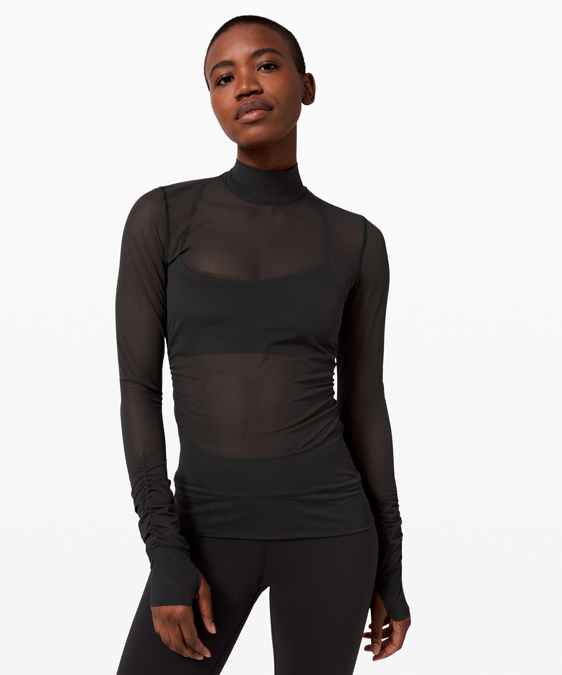 Sheer Thrill Mock Neck LS | Lululemon UK