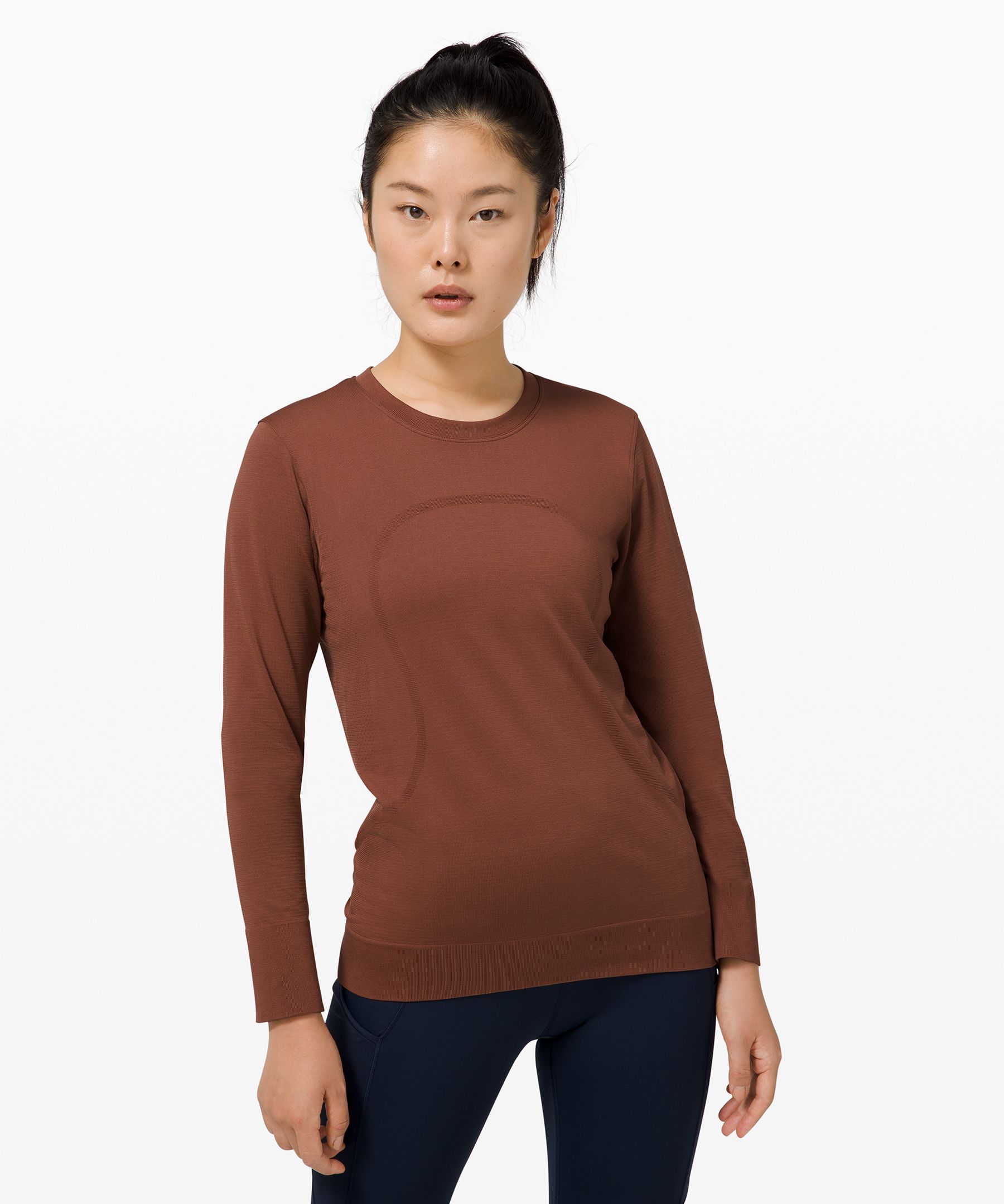 Swiftly Breathe Relaxed-Fit Long Sleeve Shirt