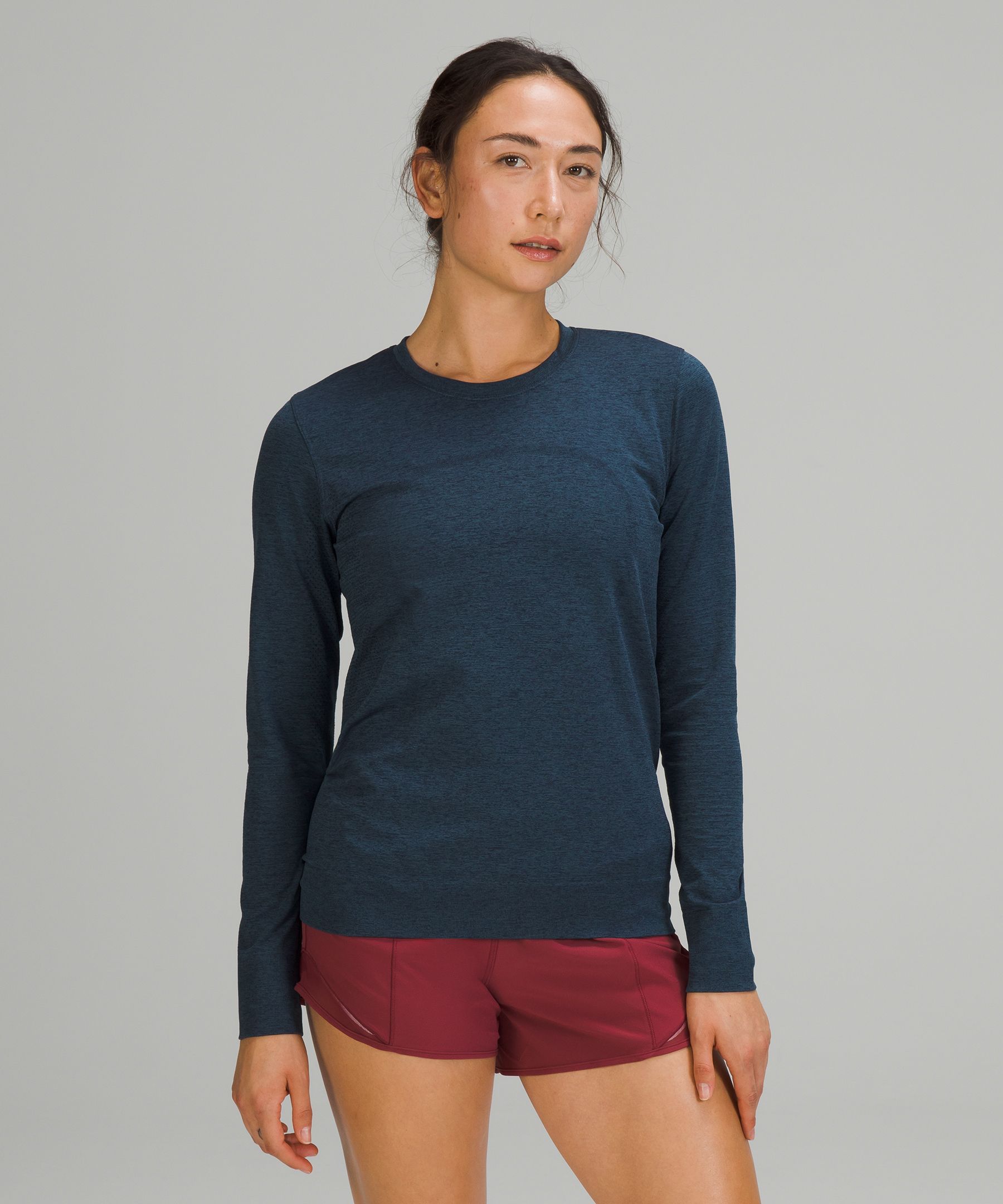 Lululemon Swiftly Breathe Relaxed-fit Long Sleeve Shirt In Dot